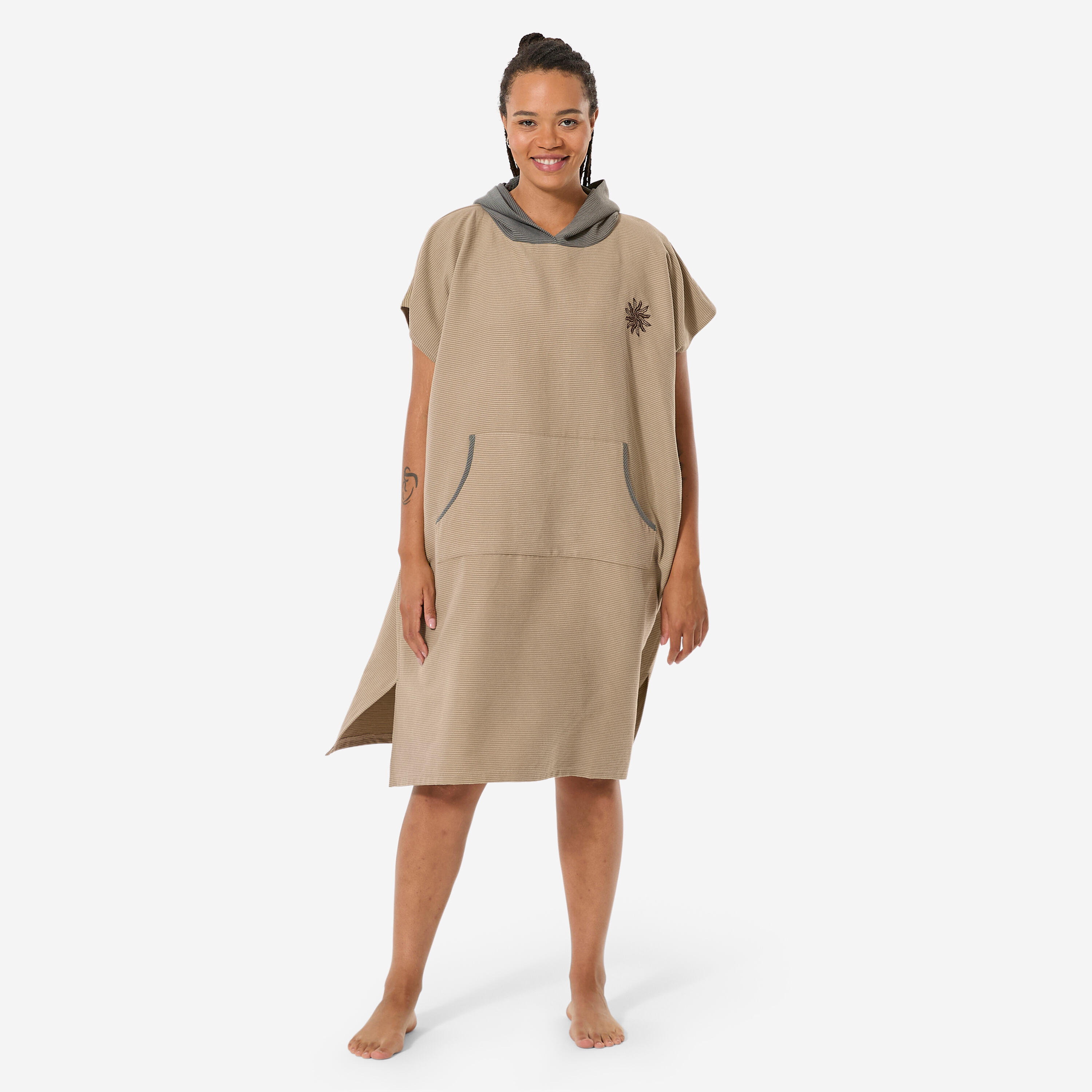 Decathlon Surf-Poncho Mikrofaser 150 khaki