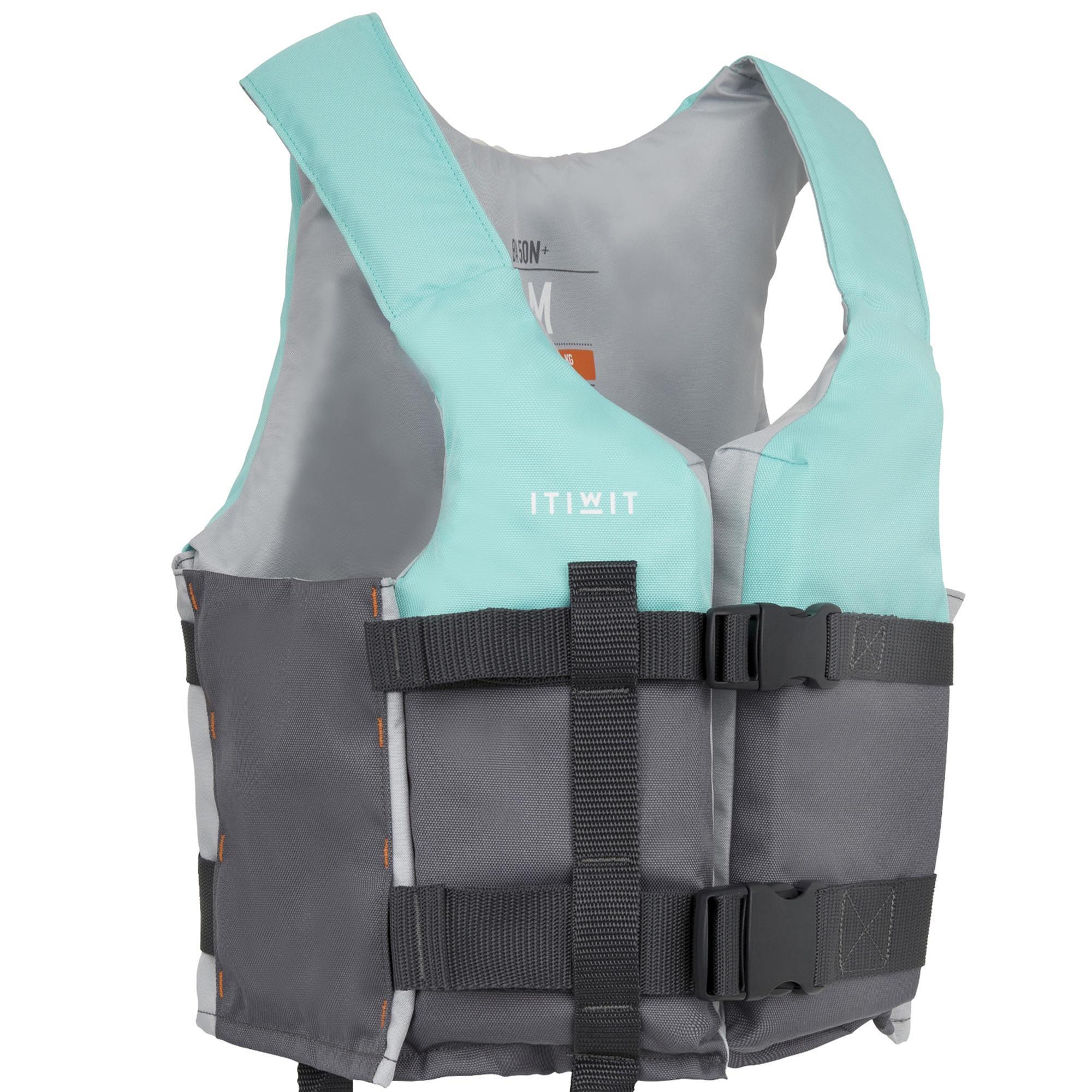 ITIWIT Auftriebsweste BA 50N+ fÃ¼r Kajak SUP Jolle blau >80kg