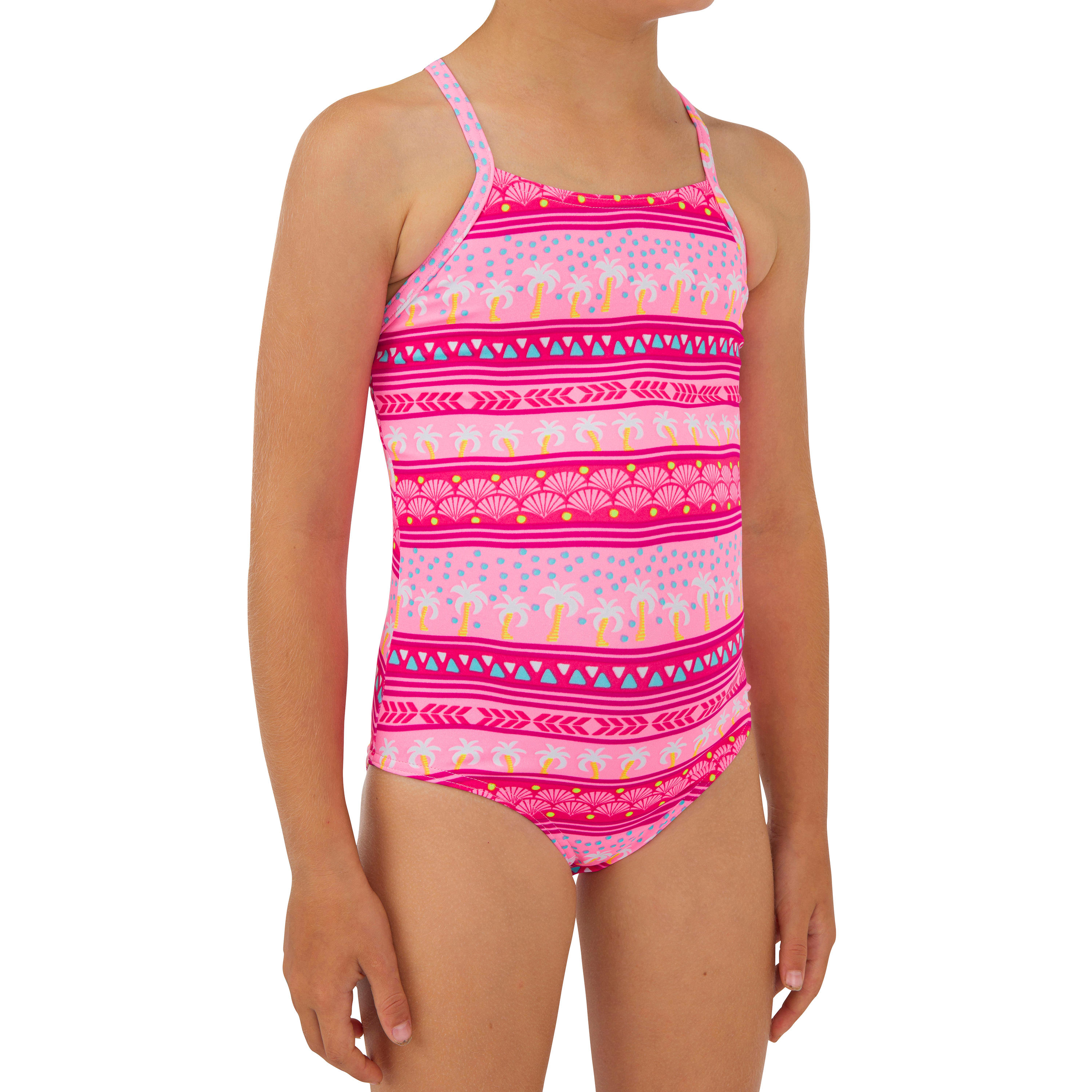 OLAIAN Badeanzug MÃ¤dchen 100 Hanalei Ena rosa/pink 4 Jahre - Gr. 100