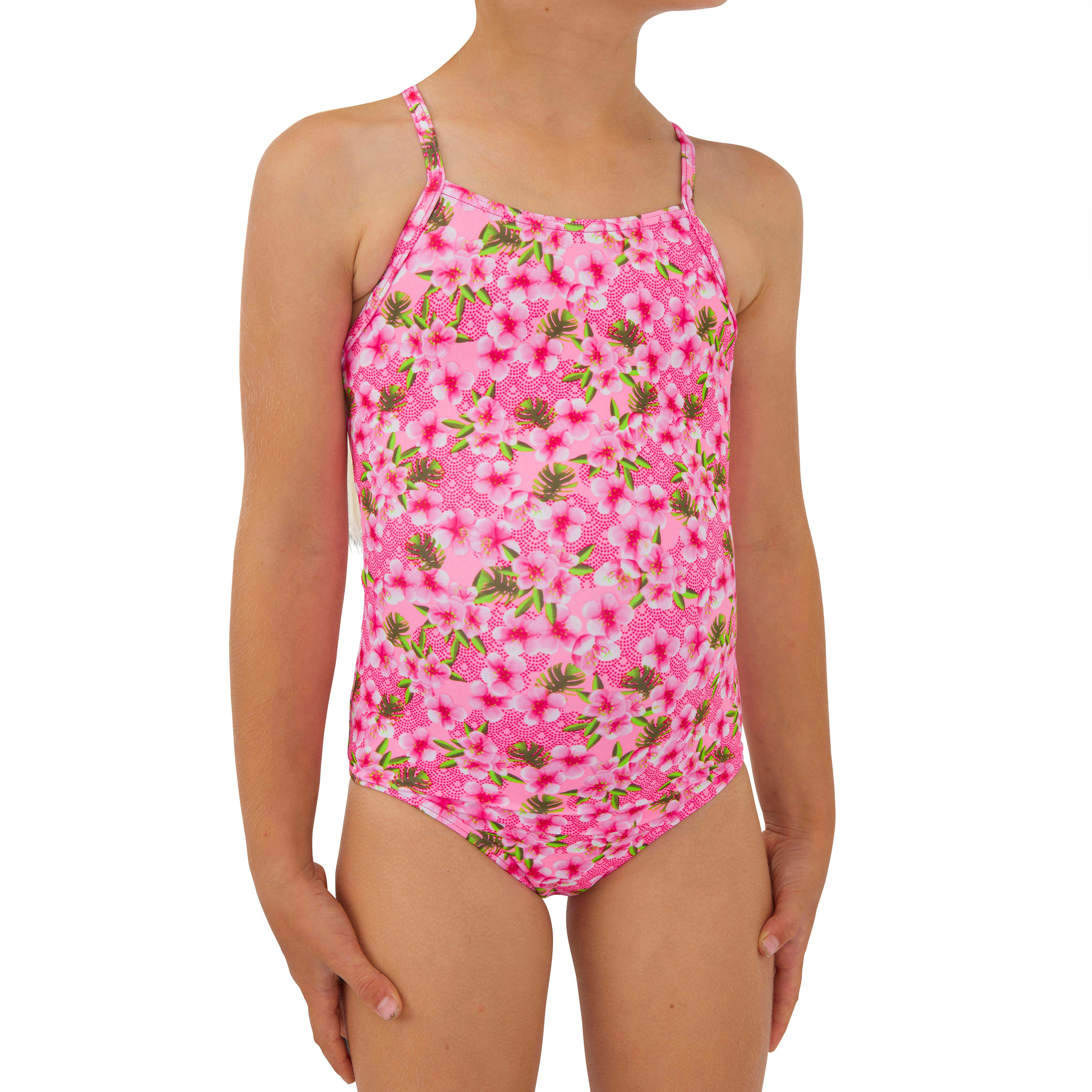 OLAIAN Badeanzug MÃ¤dchen 100 Hanalei Sakura pink Gr. 128  - 8 Jahre