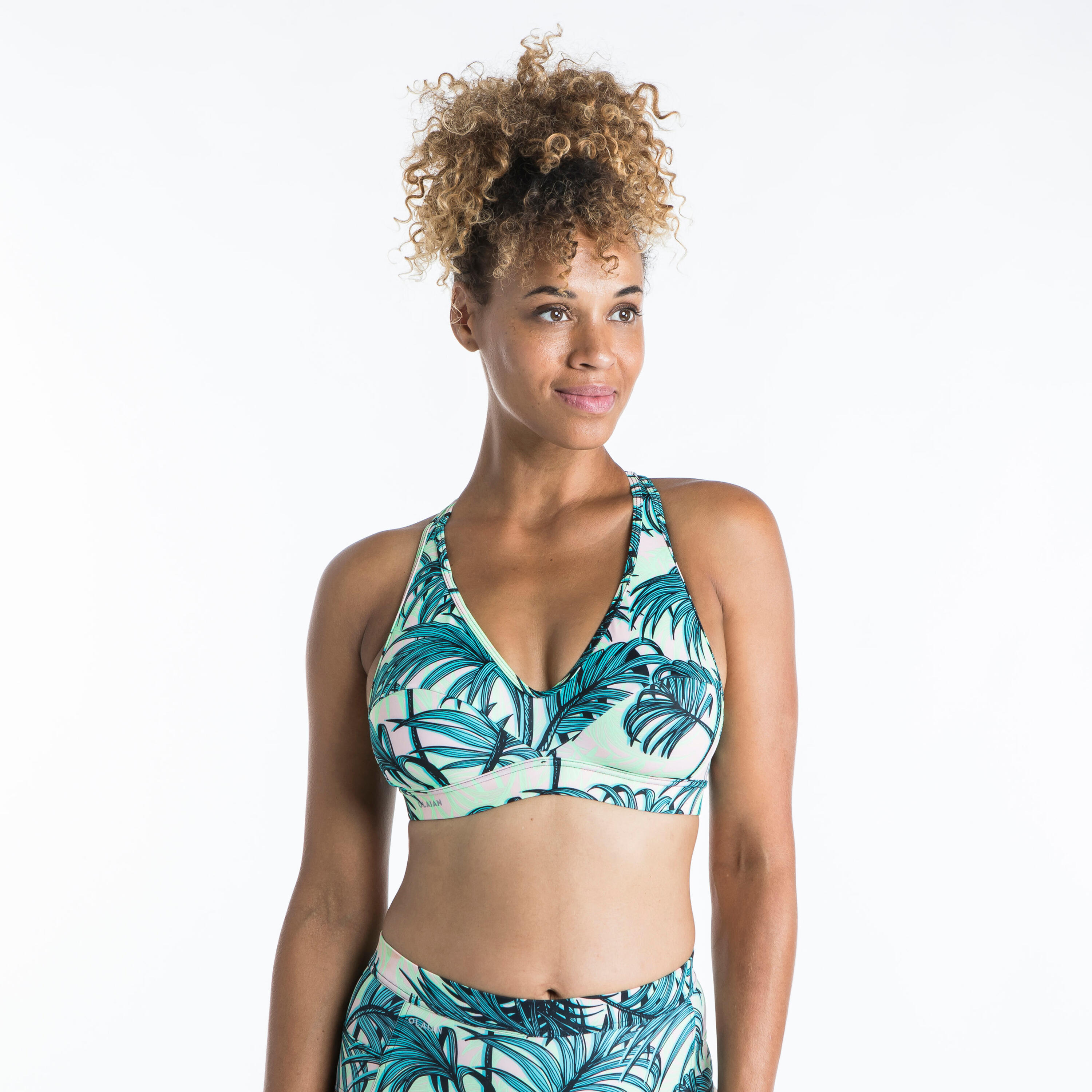 OLAIAN Bikini-Oberteil Damen Bustier Ana Presana grÃ¼n/hellrosa 80E