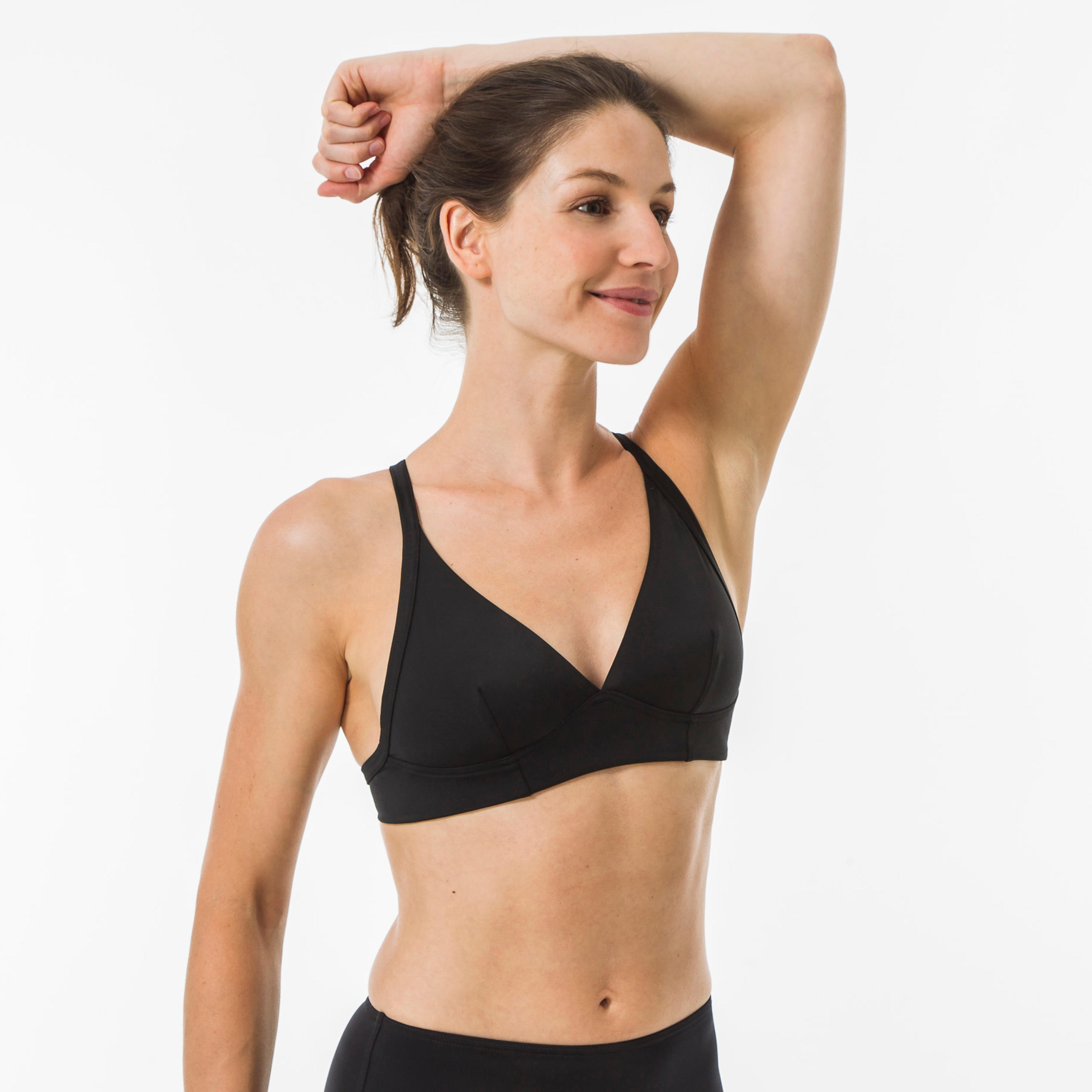 OLAIAN Bikini-Oberteil Damen Bustier im RÃ¼cken doppelt verstellbar Bea schwarz 75 C
