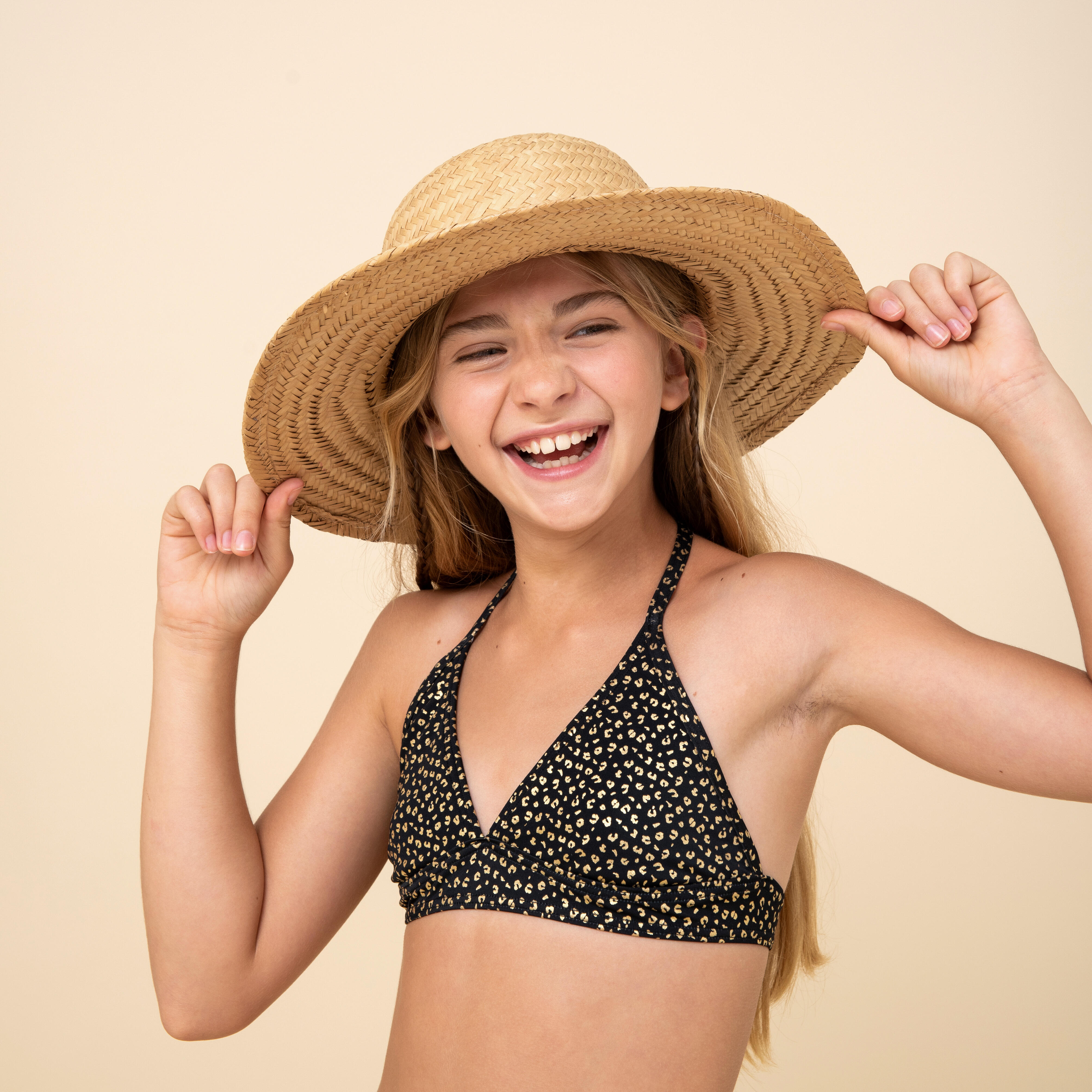 OLAIAN Bikini-Oberteil Neckholder Surfen Tami 100 MÃ¤dchen schwarz Gr. 164 - 14 Jahre