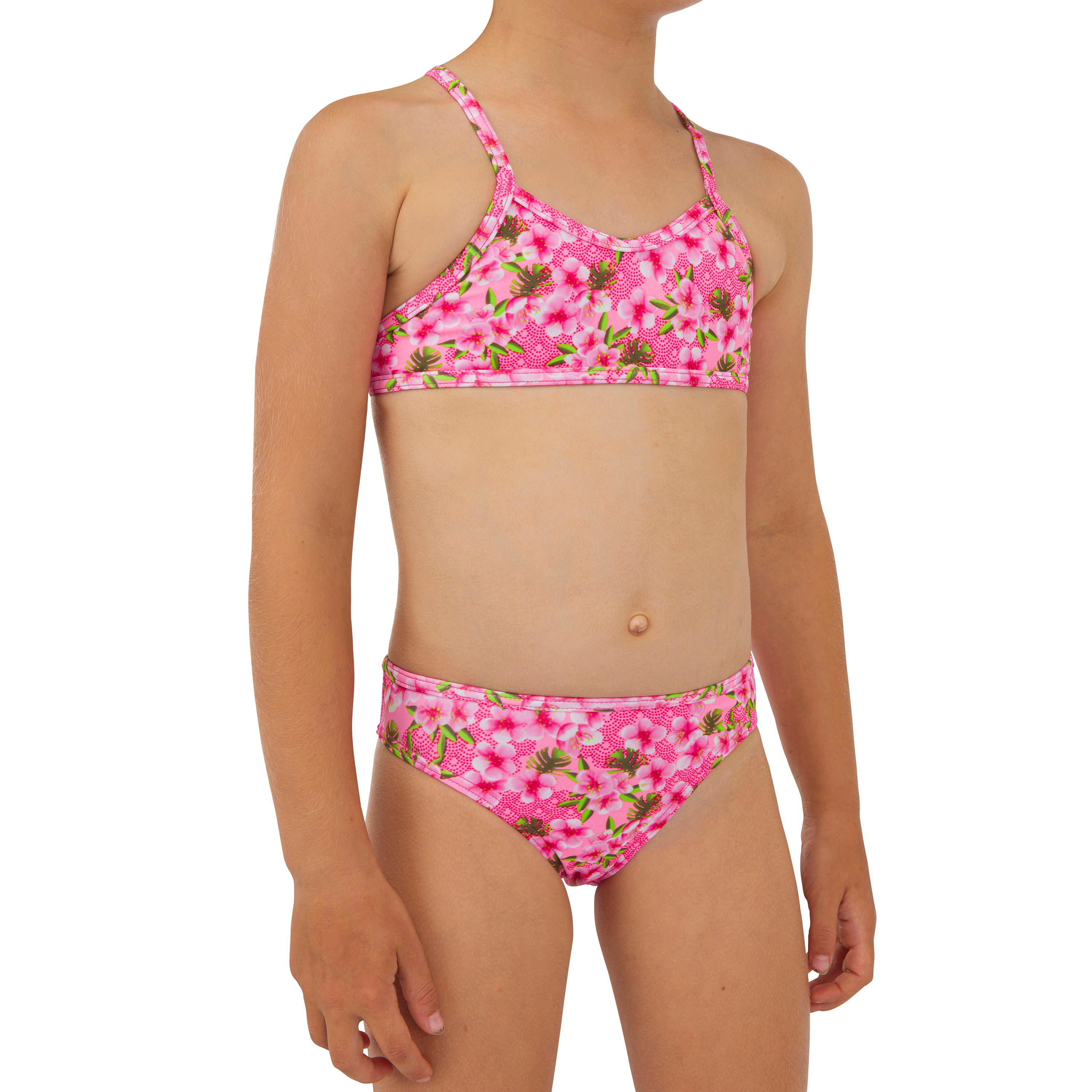OLAIAN Bikini-Set MÃ¤dchen 100 Boni Sakura pink Gr. 128  - 8 Jahre