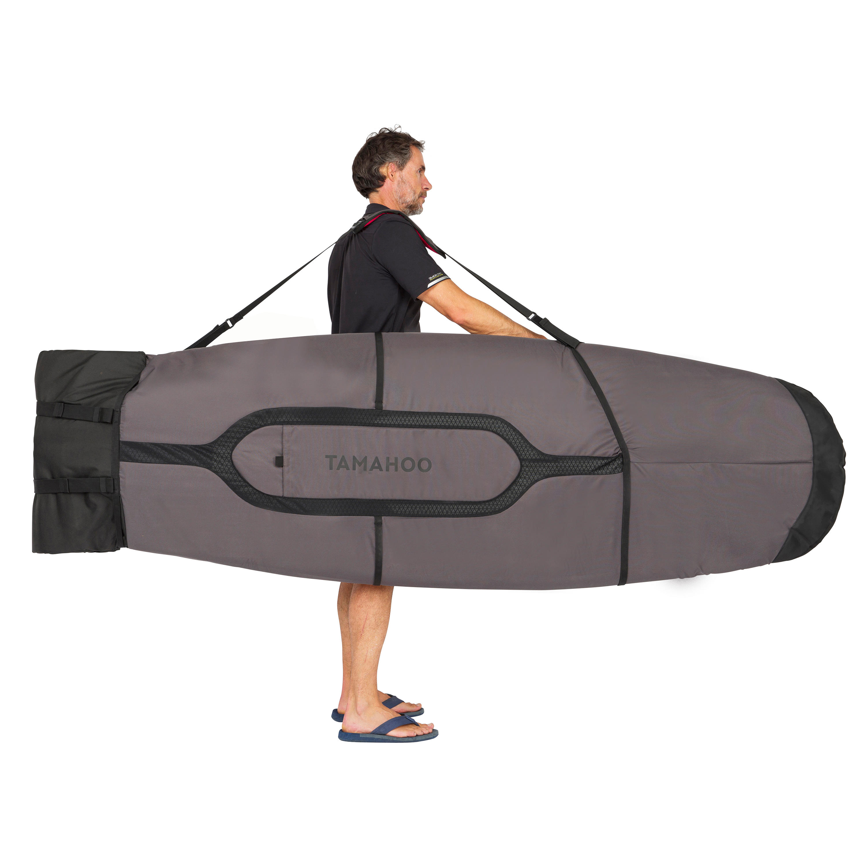 TAMAHOO Boardbag Windsurfboard EinheitsgrÃ¶ÃŸe grau/schwarz EINHEITSGRÃ–SSE
