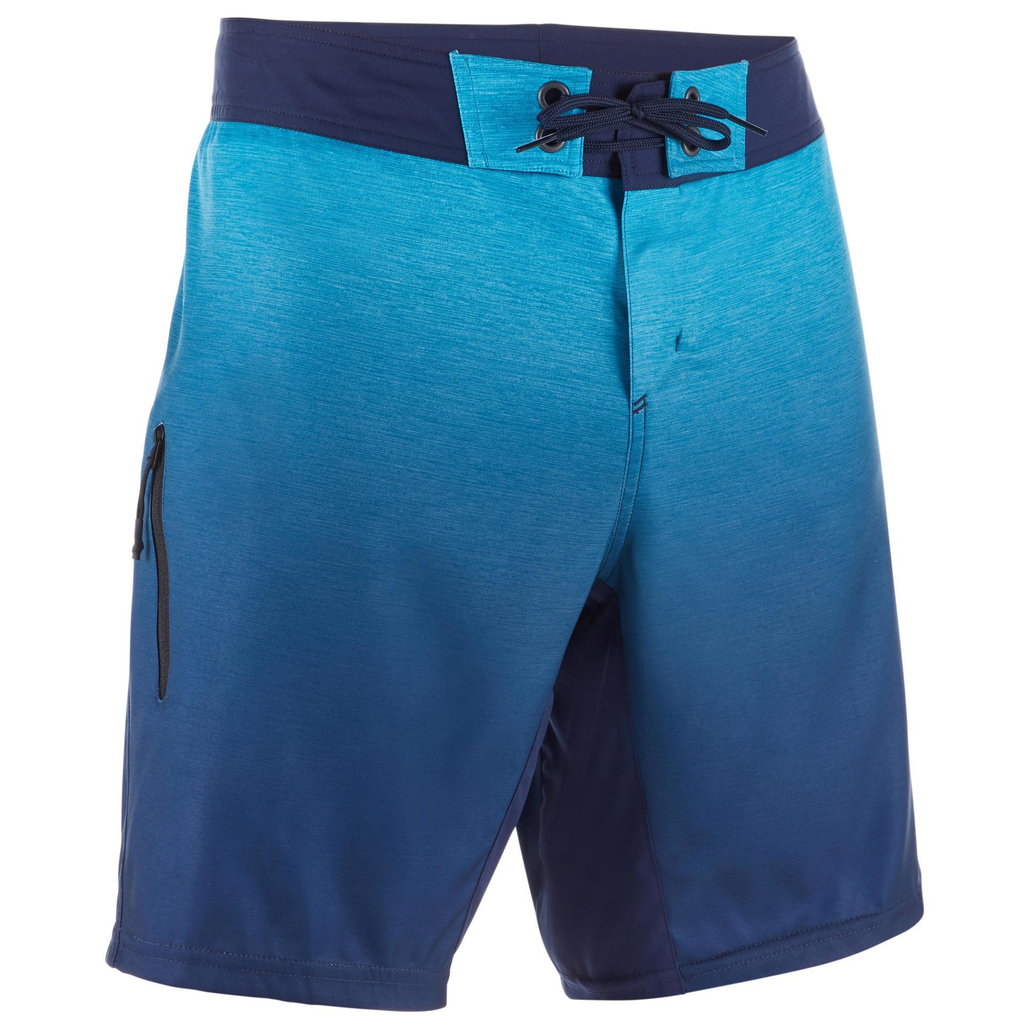 OLAIAN Boardshorts Surfen Herren mittellang 500 Gradient blau M
