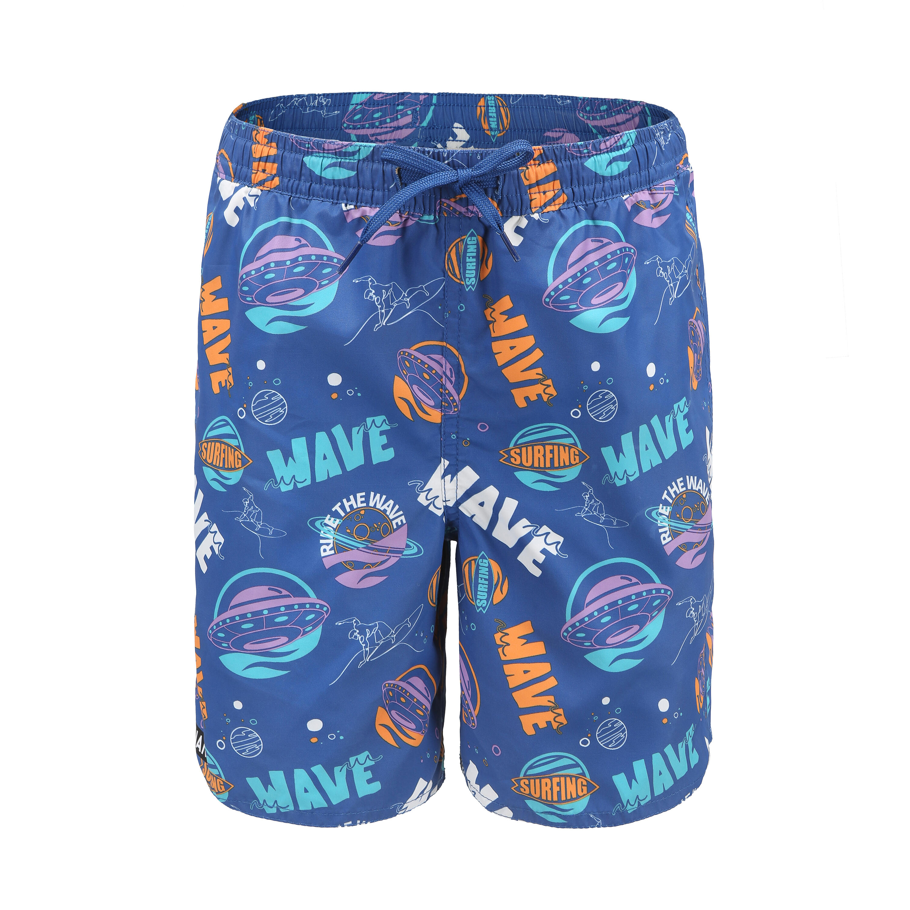 OLAIAN Boardshorts Surfen Jungen 100 blau/orange 12 Jahre - Gr. 152