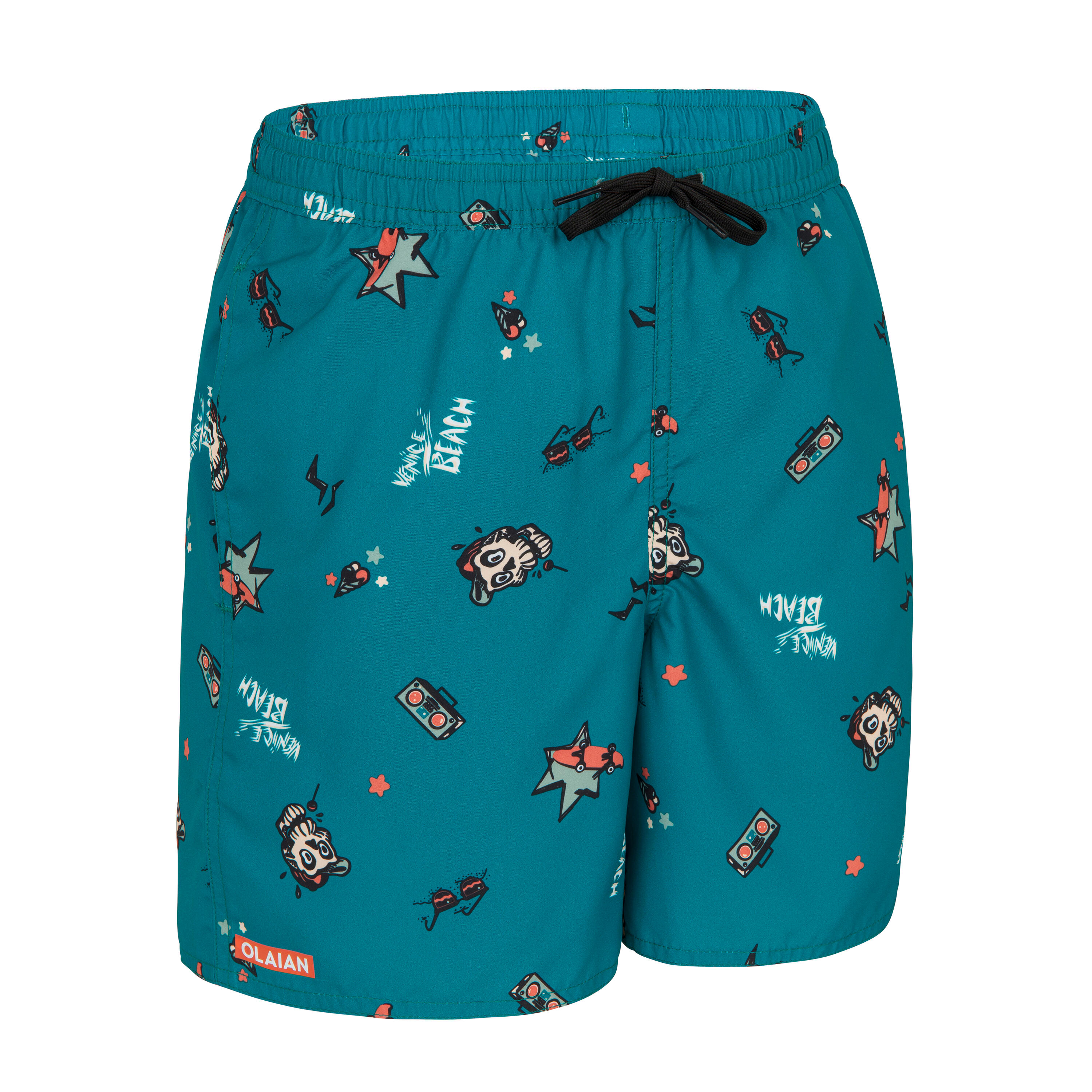 OLAIAN Boardshorts Surfen Jungen 100 petrol 14 Jahre - Gr. 164