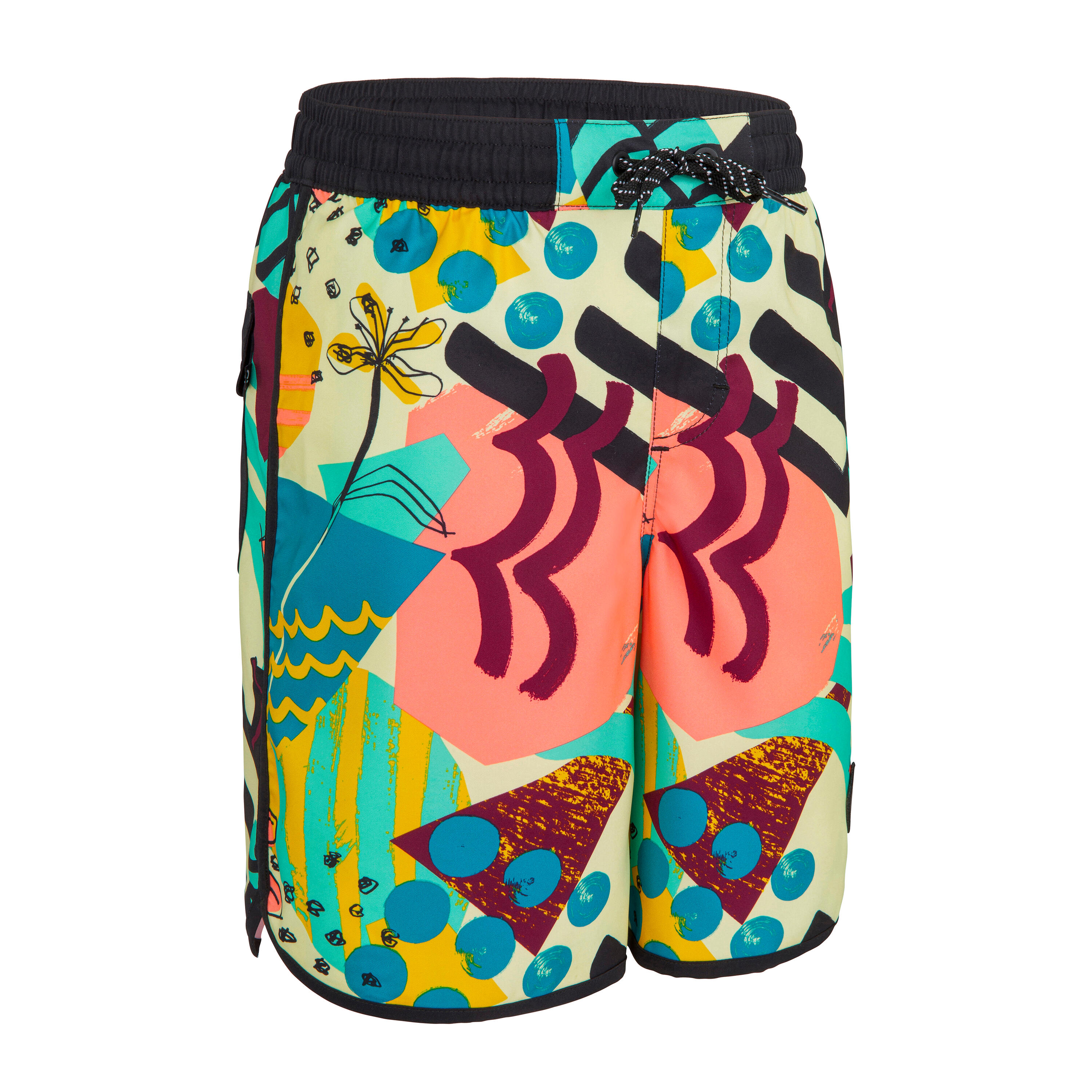 OLAIAN Boardshorts Surfen Jungen 500 bunt 8 Jahre - Gr. 128
