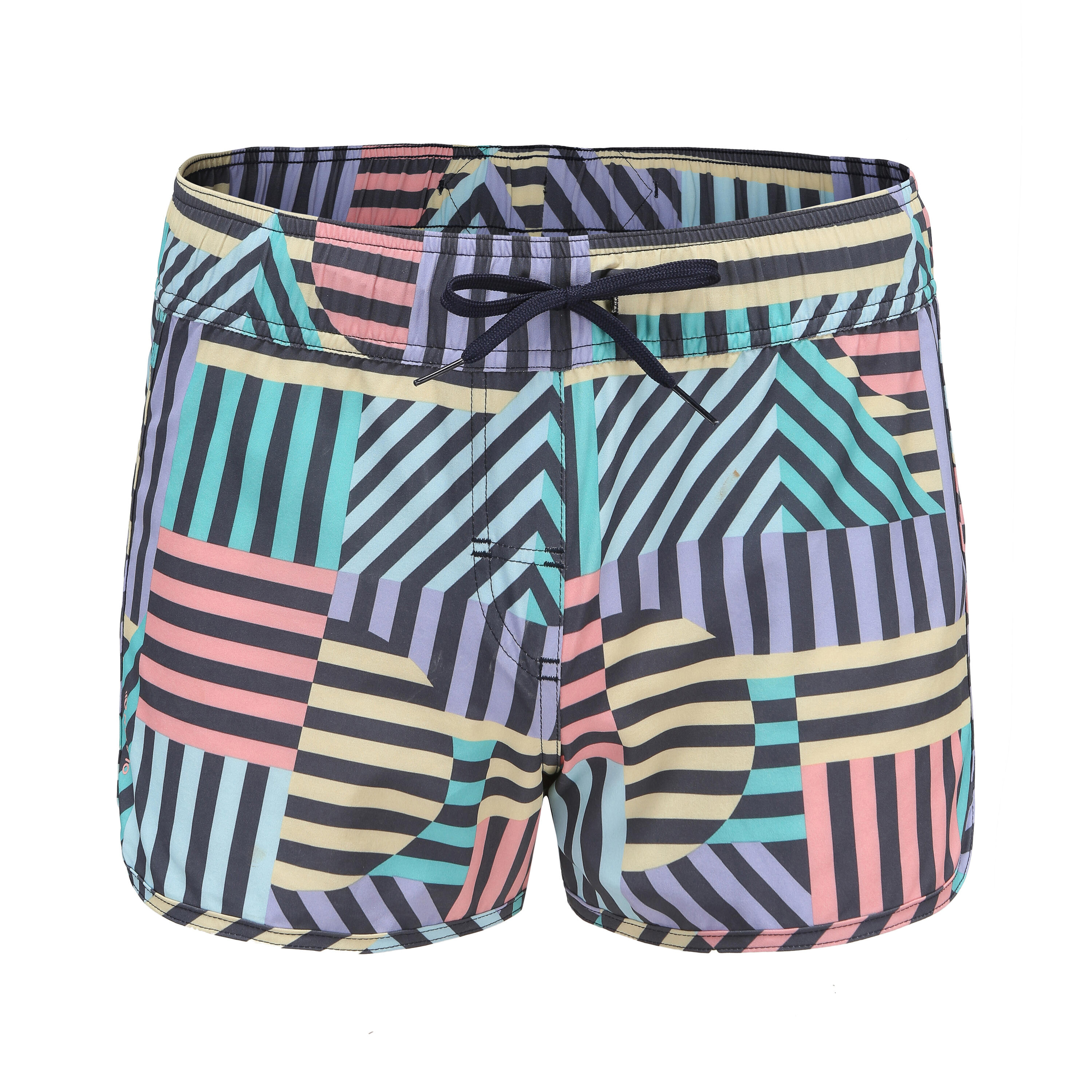 OLAIAN Boardshorts Surfen TINI GRAPHITI elastischer Bund und Zugkordel 36