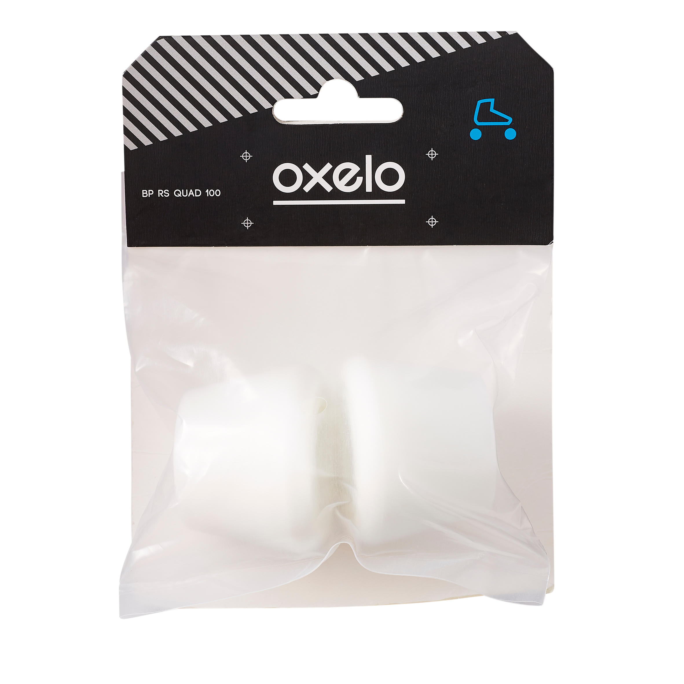 OXELO Bremsstopper fÃ¼r Rollschuhe Quad Erwachsene Oxelo weiss EINHEITSGRÃ–SSE