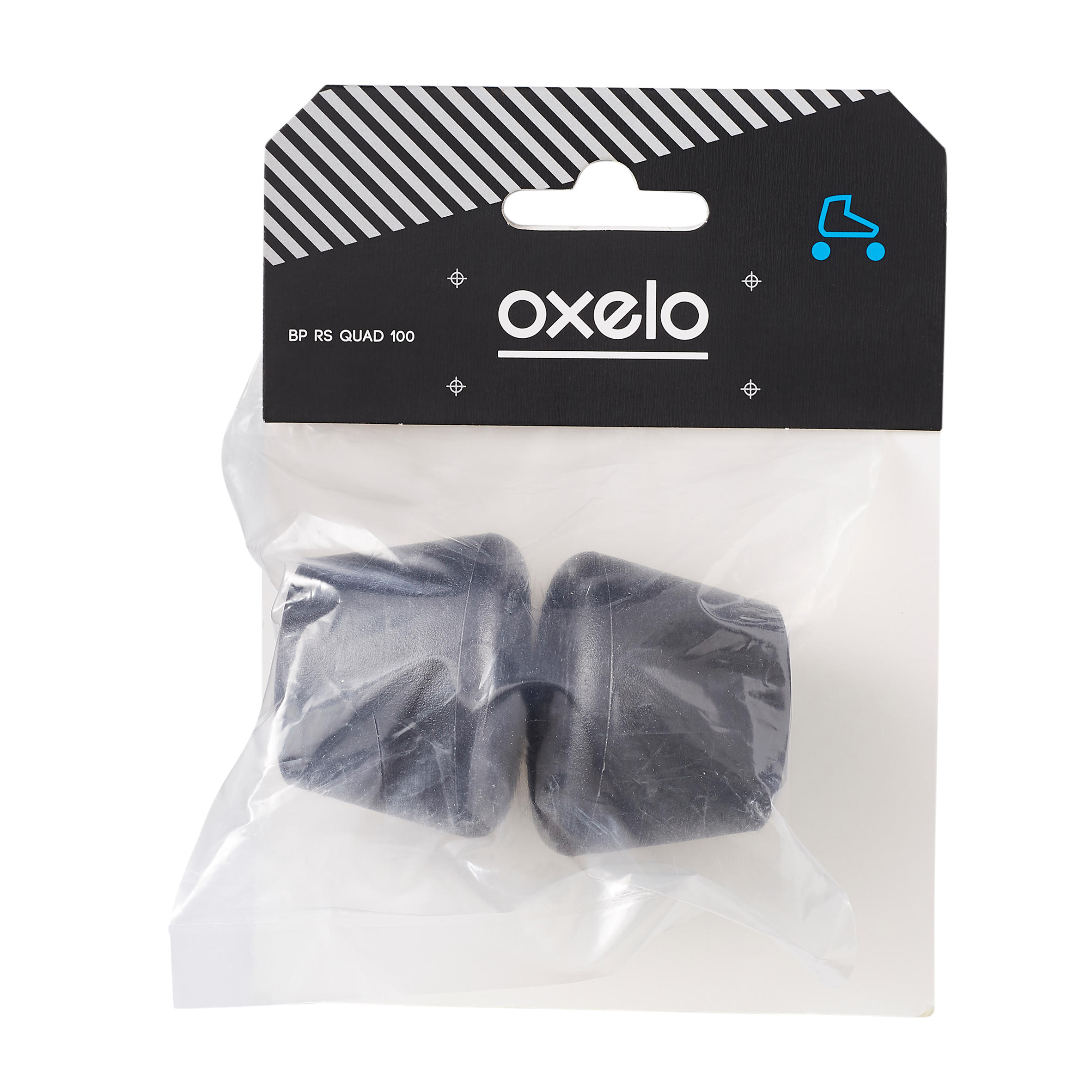 OXELO Bremsstopper fÃ¼r Rollschuhe Quad schwarz EINHEITSGRÃ–SSE