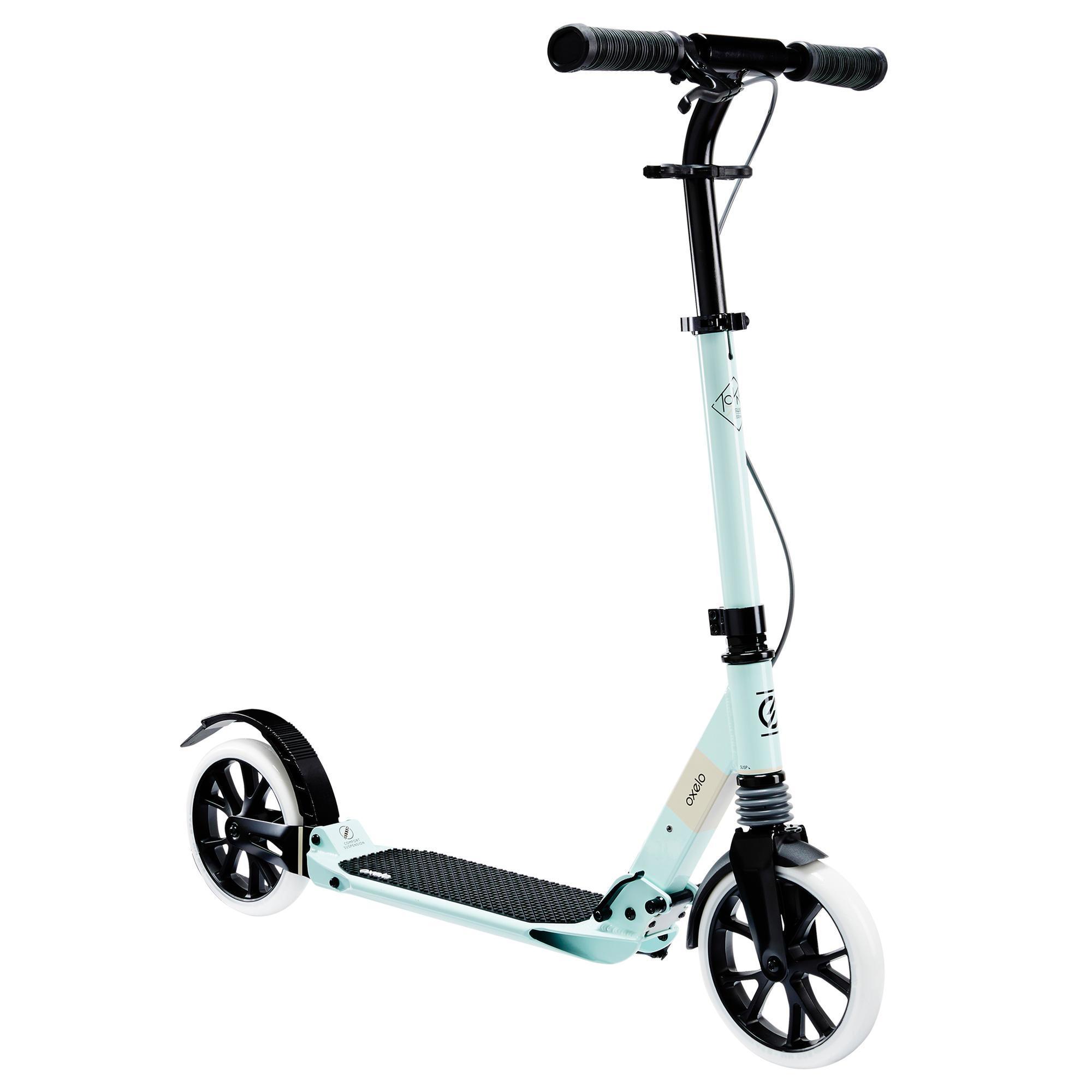 OXELO City-Roller Scooter T7XL Erwachsene hellgrün EINHEITSGRÖSSE