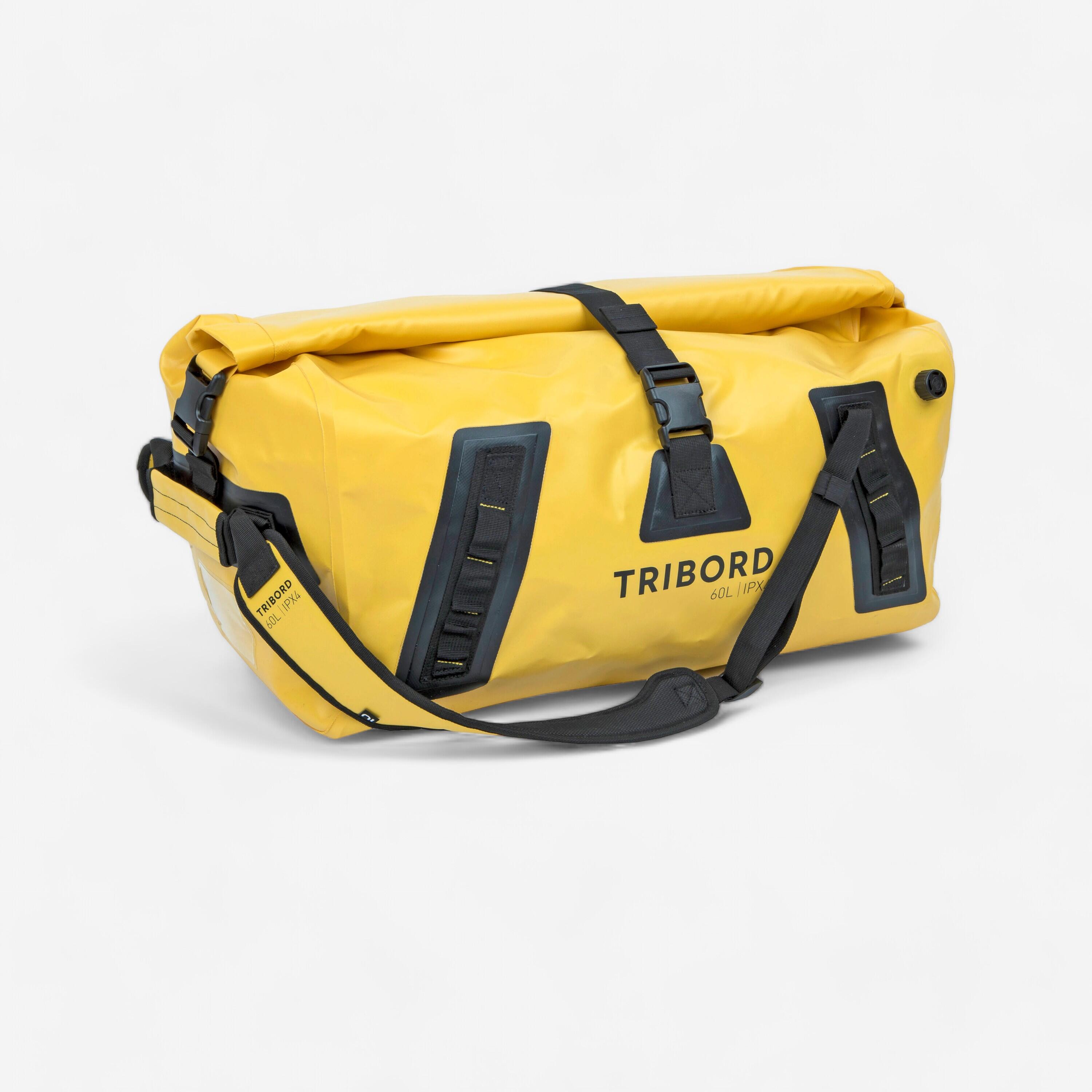 TRIBORD Duffle bag Reisetasche Segeln wasserdicht 60Â L gelb EINHEITSGRÃ–SSE