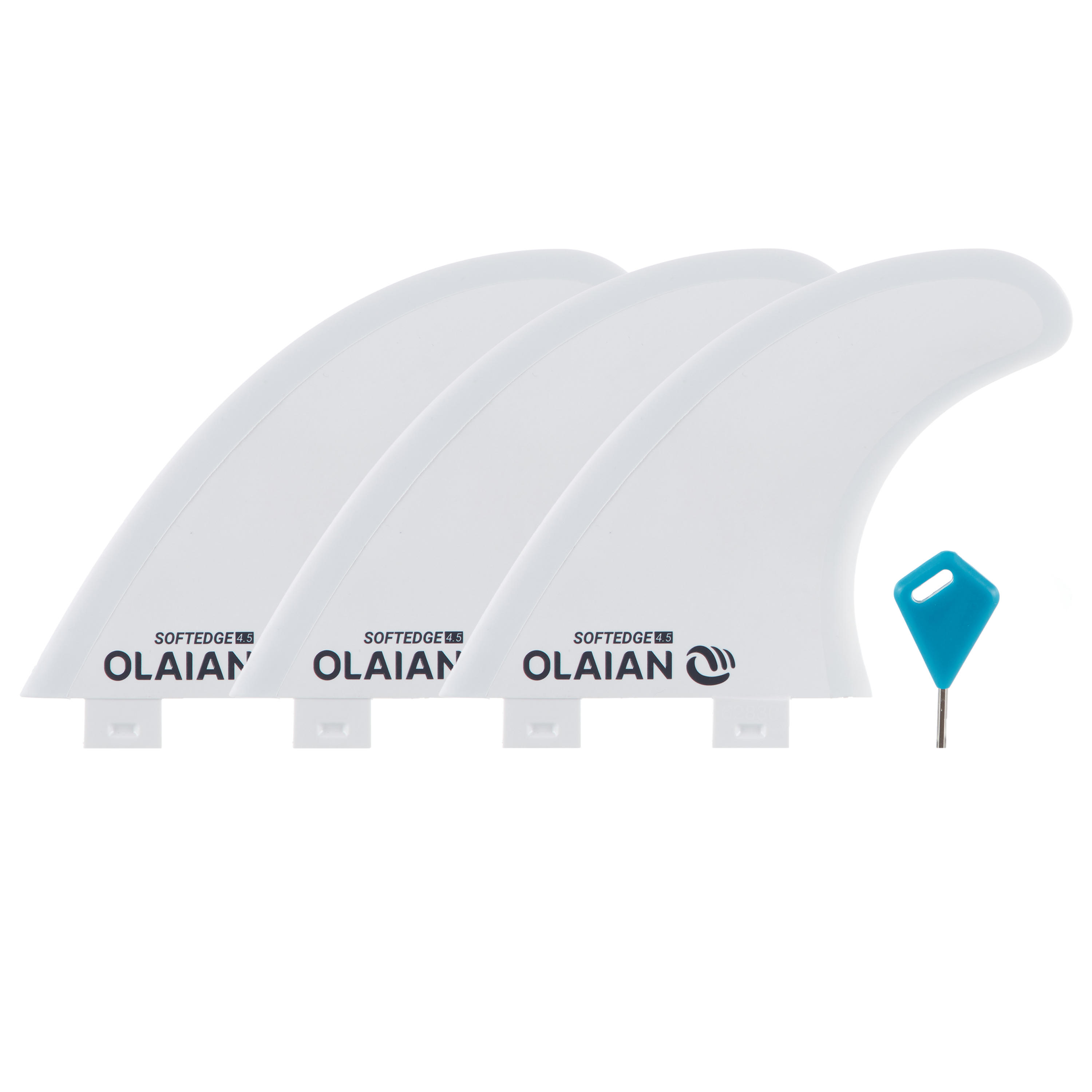 OLAIAN Finnen Surfboard 500 Softrand 3 Stück 4