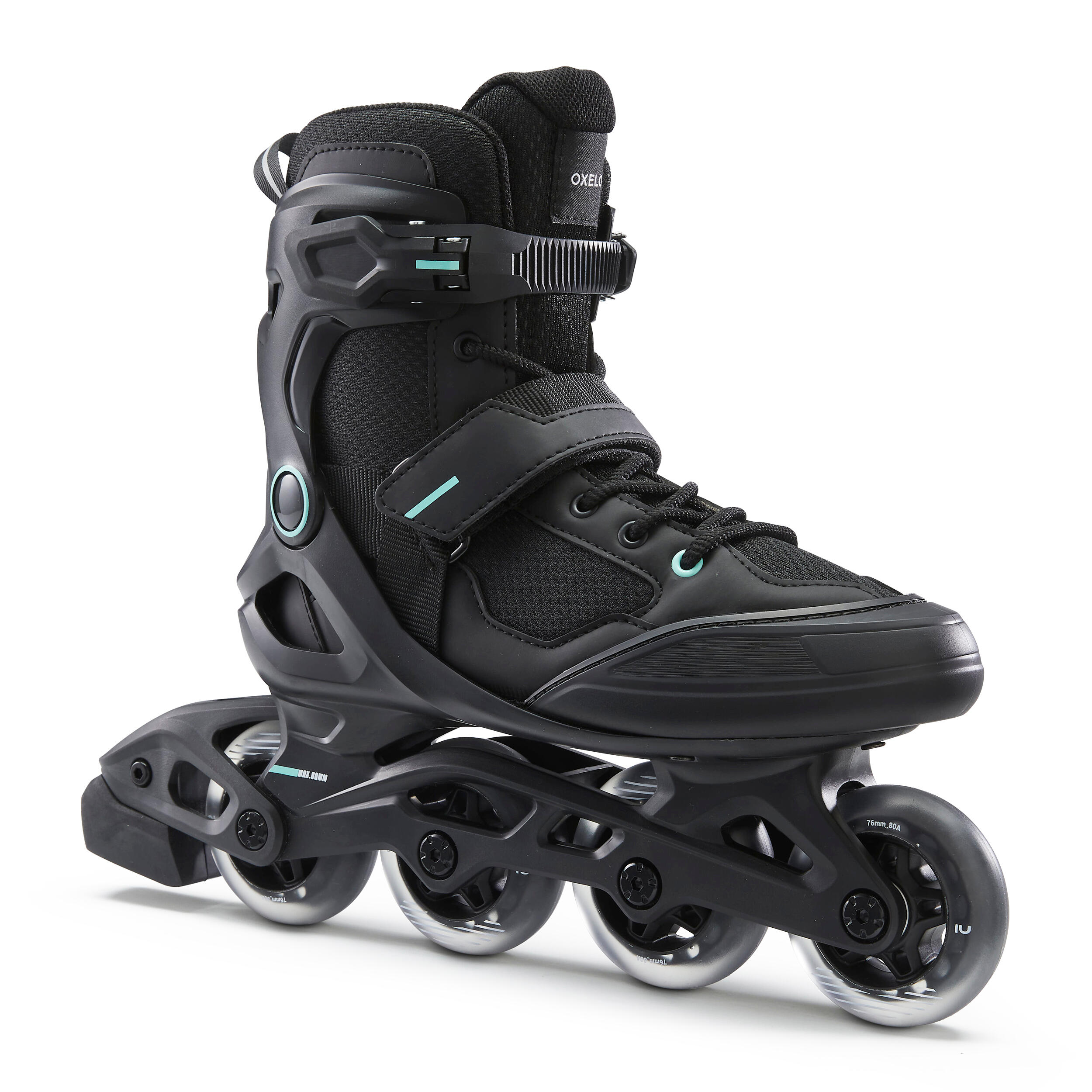 OXELO Inline-Skates Inliner Fitness FIT 100 Damen schwarz/mint 39