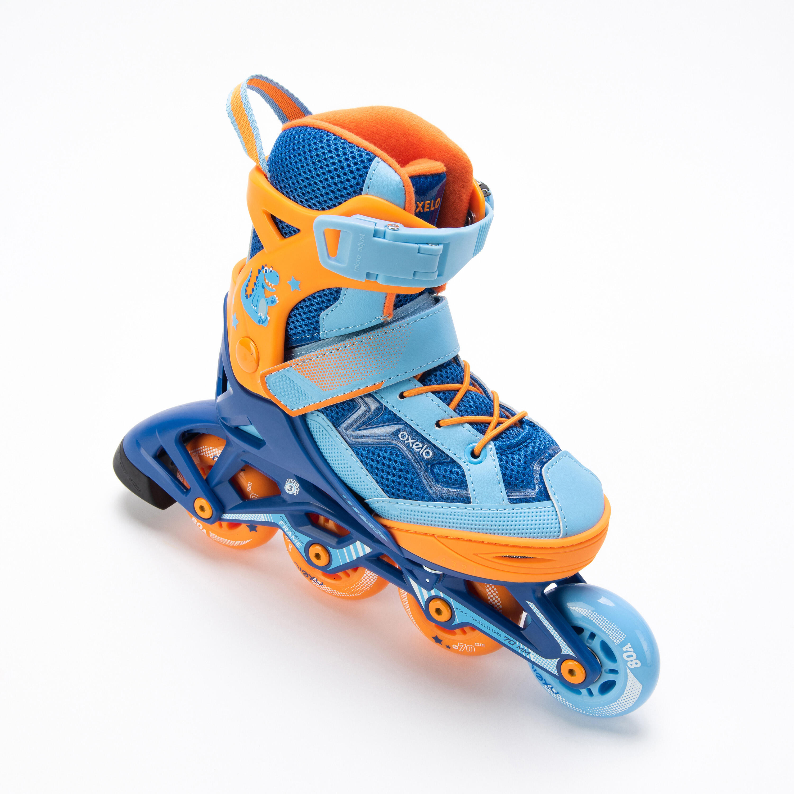 OXELO Inline Skates Inliner RS ILS FIT3 CN orange/blau