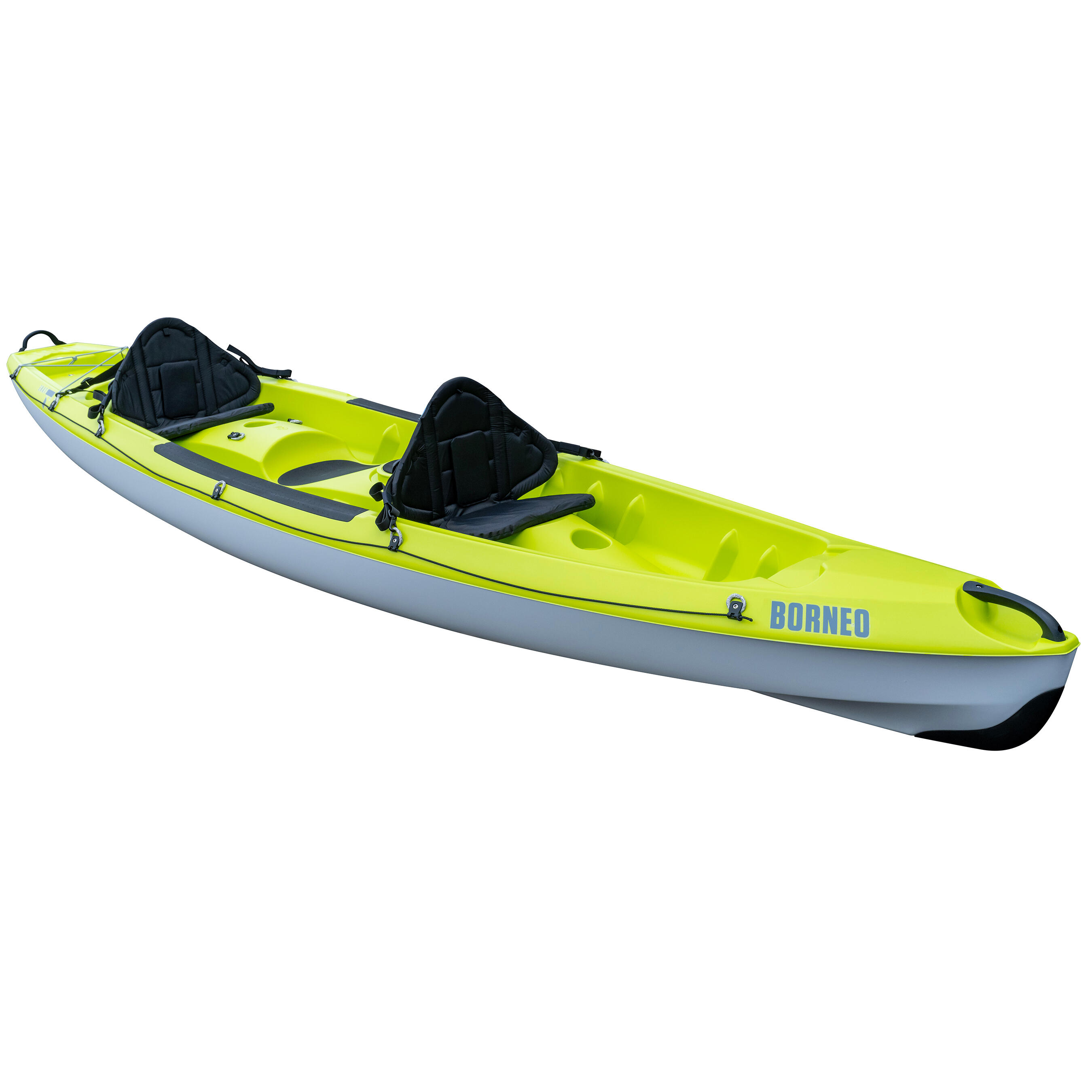 TAHE OUTDOORS Kajak Hartschale BORNEO TAHE mit Rückenlehne 2 Erwachsene + 1 Kind EINHEITSGRÖSSE