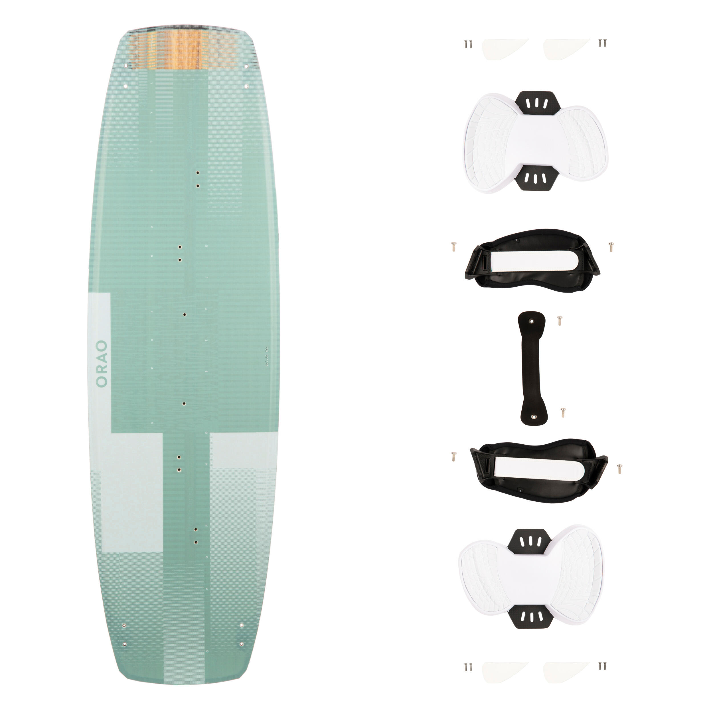 ORAO Kiteboard Kitesurfen Twin Tip 500 Carbon 132 × 39 cm inkl. Pads und Straps EINHEITSGRÖSSE