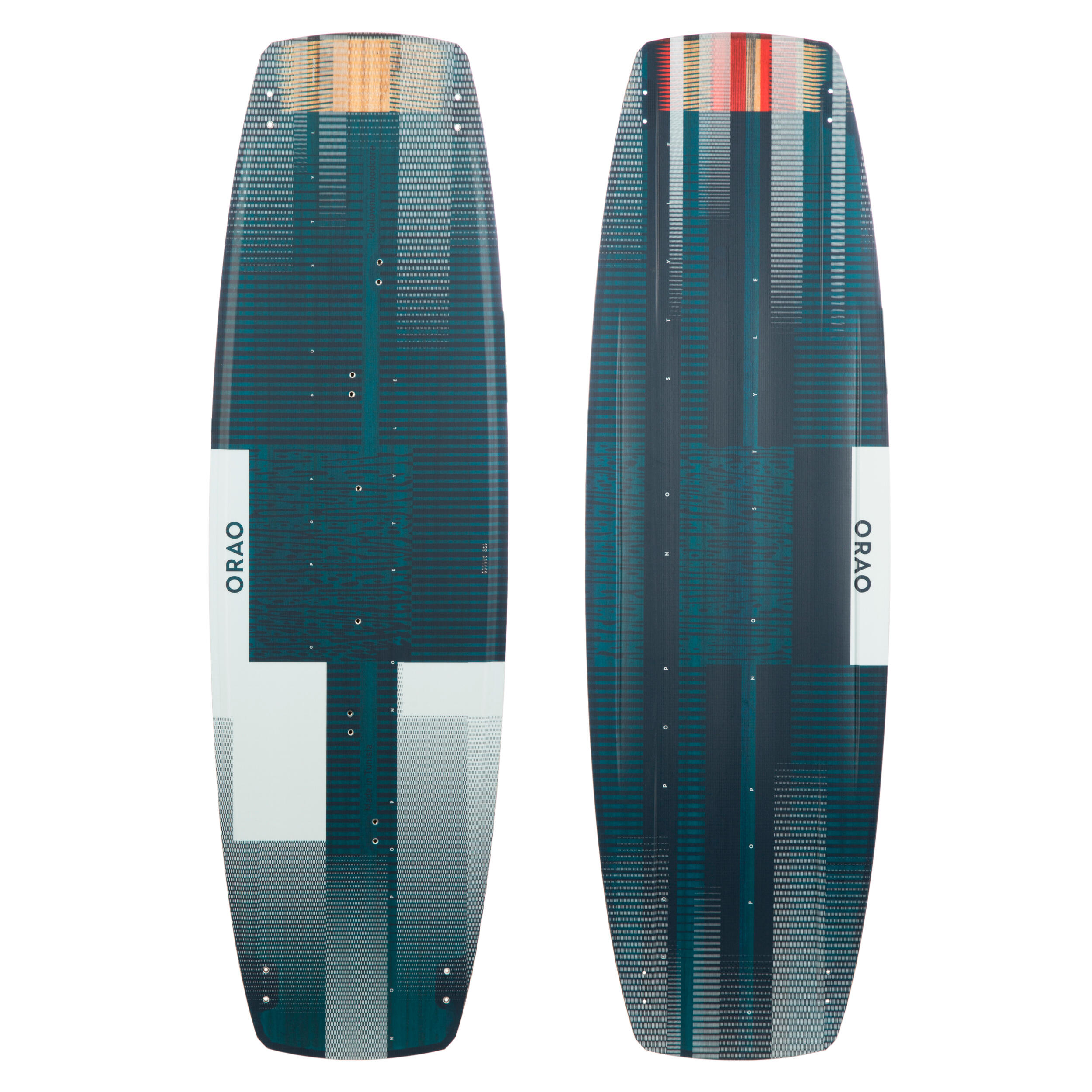 ORAO Kitesurfboard â€žTwin Tip 500â€œ Carbon ohne ZubehÃ¶r 136Â Ã—Â 40,5Â cm + Finnen EINHEITSGRÃ–SSE