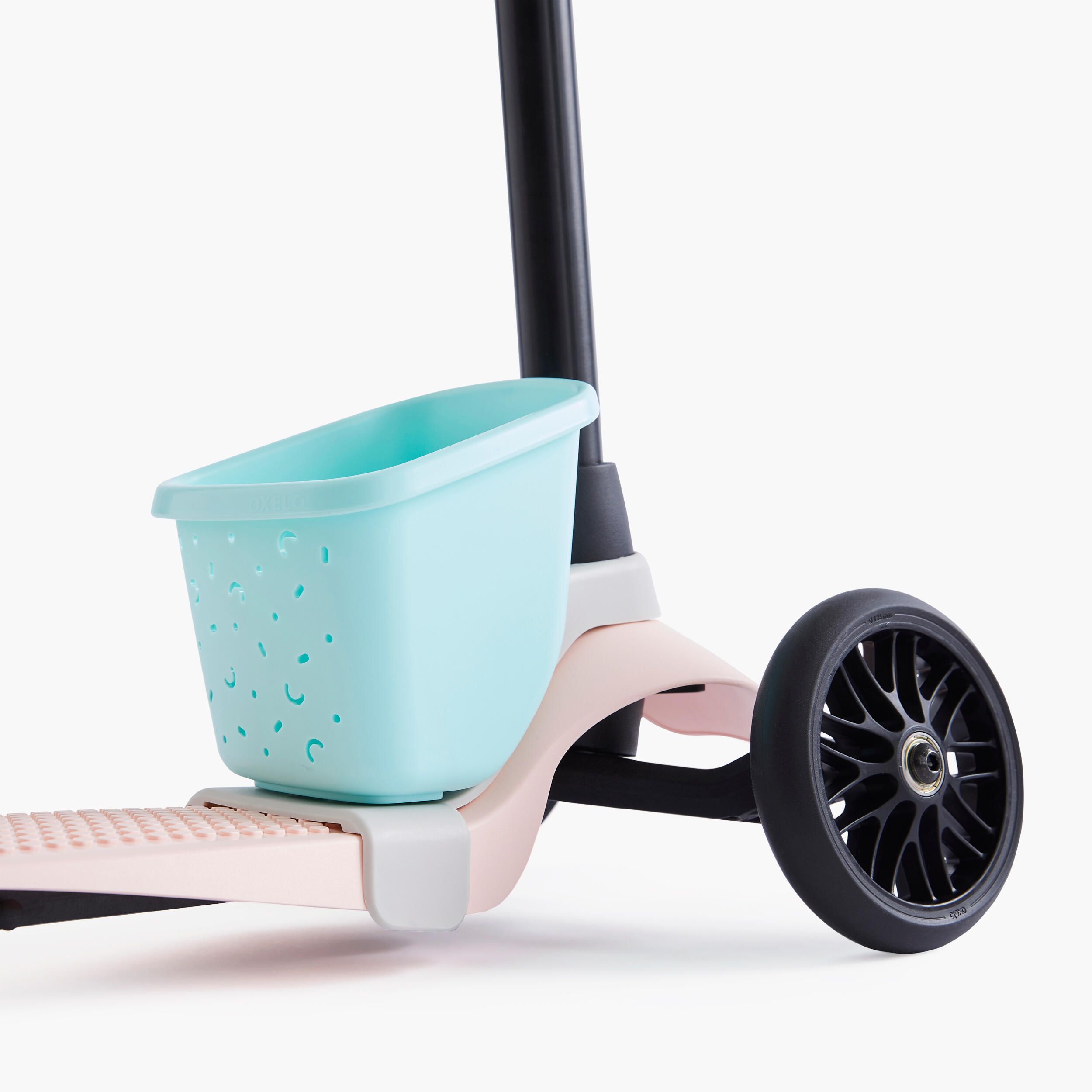 OXELO Korb Scooter Kinder mintgrÃ¼n EINHEITSGRÃ–SSE