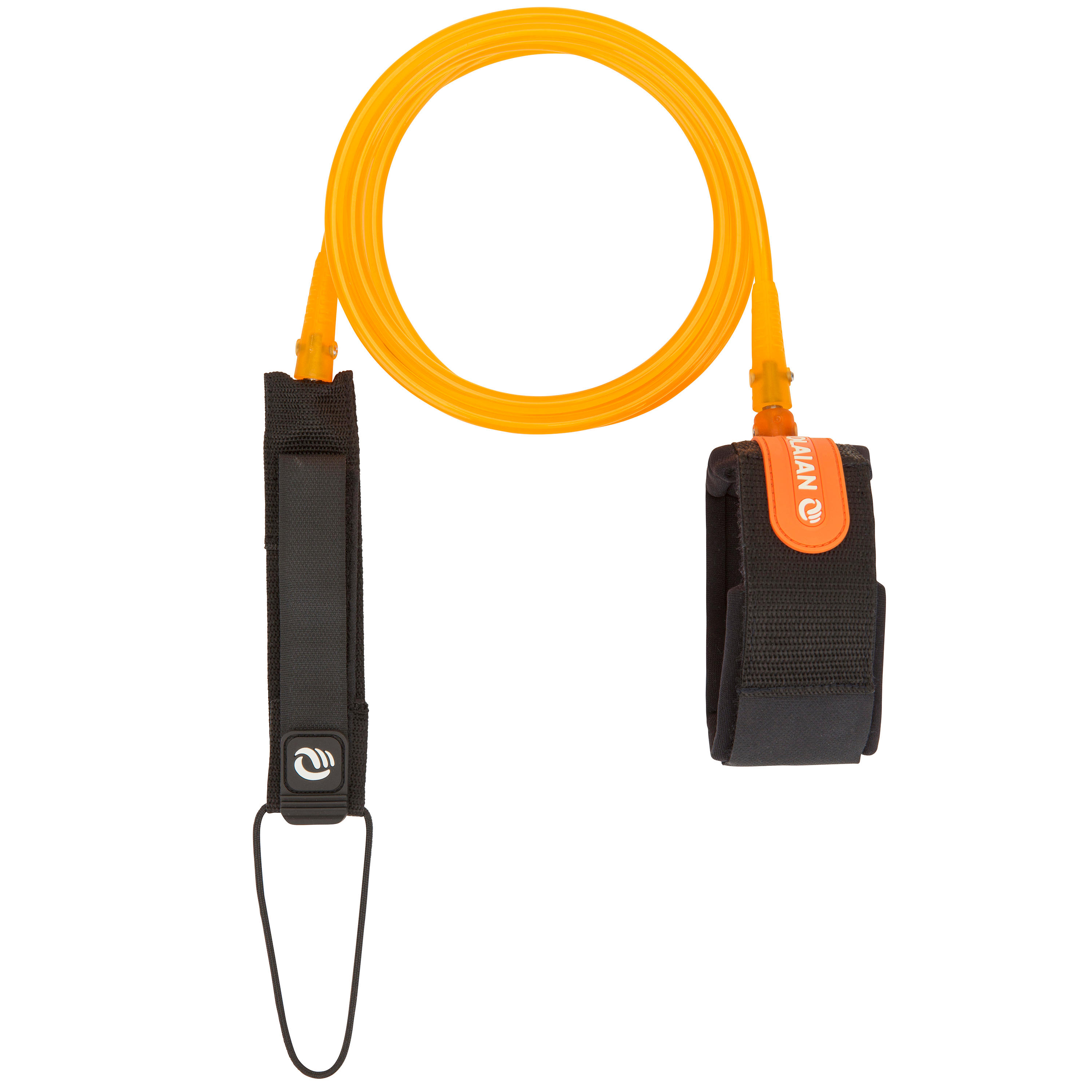 OLAIAN Leash Surfboard 7' (210cm) Durchmesser 7mm orange EINHEITSGRÃ–SSE