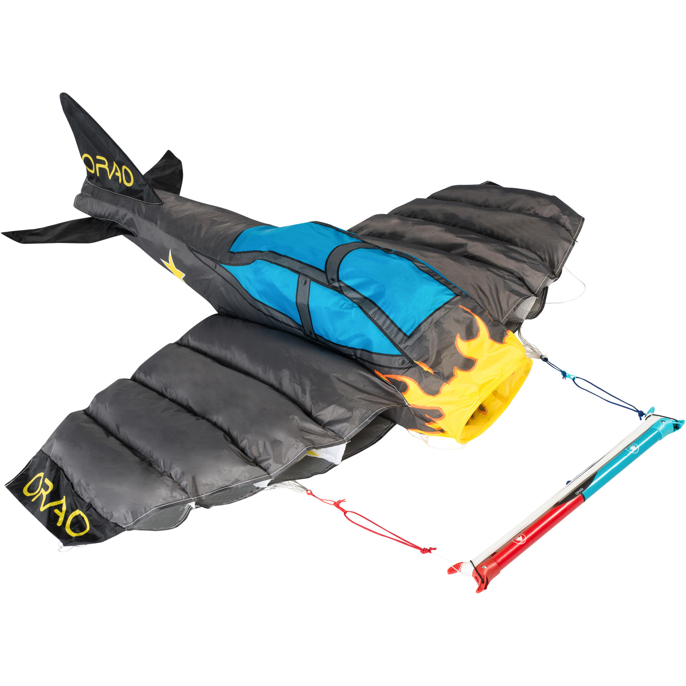 ORAO Lenkdrachen 3D Plane 180 für Kinder Aventure EINHEITSGRÖSSE