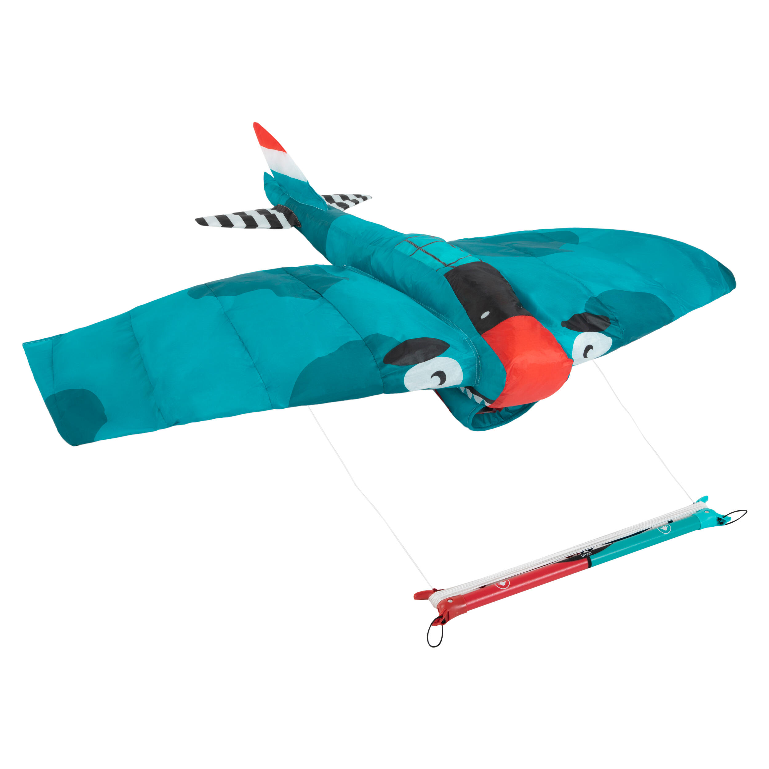 ORAO Lenkdrachen für Kinder 3D Plane 180 mit Lenkstange EINHEITSGRÖSSE