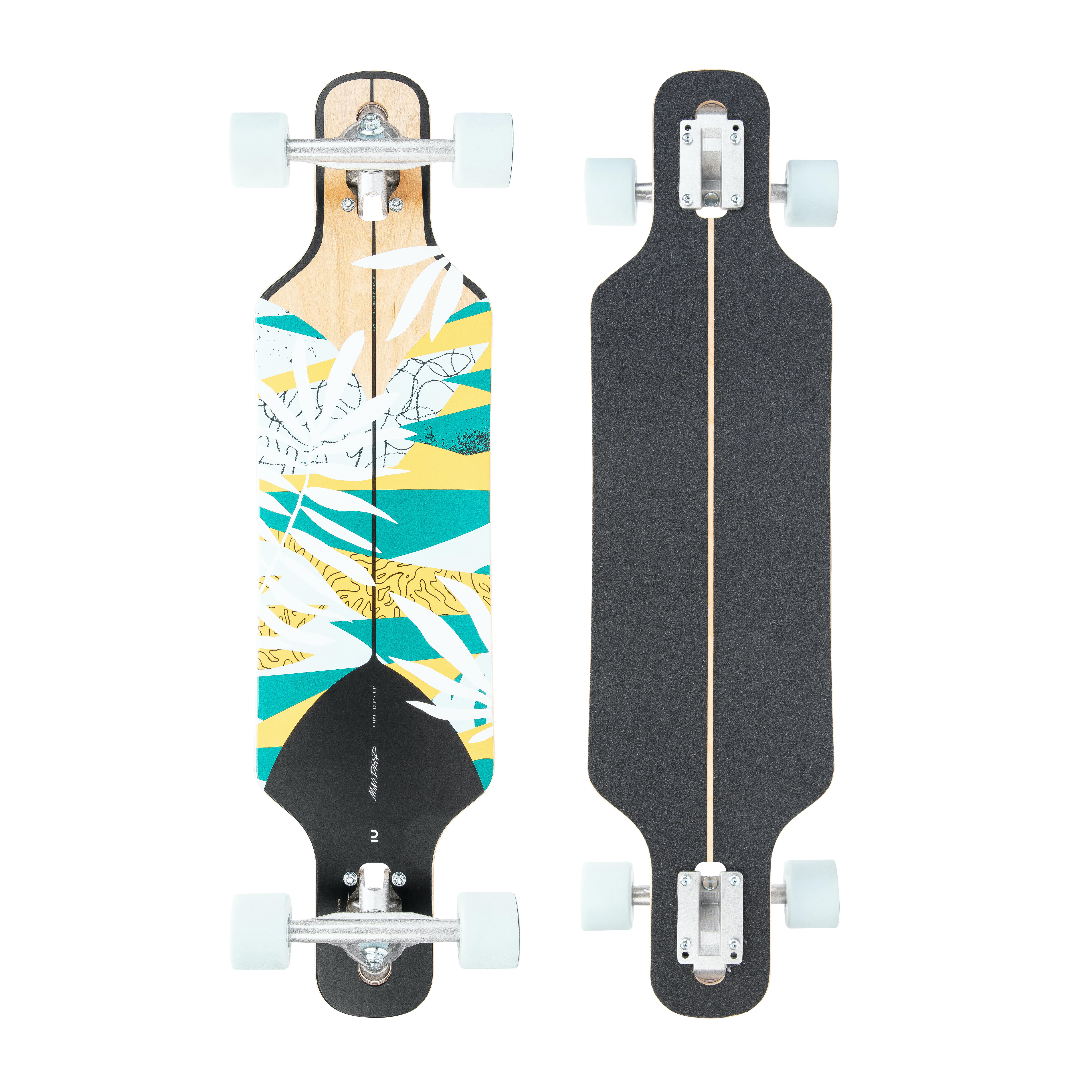 OXELO Longboard 100 Drop Mini Floral EINHEITSGRÃ–SSE