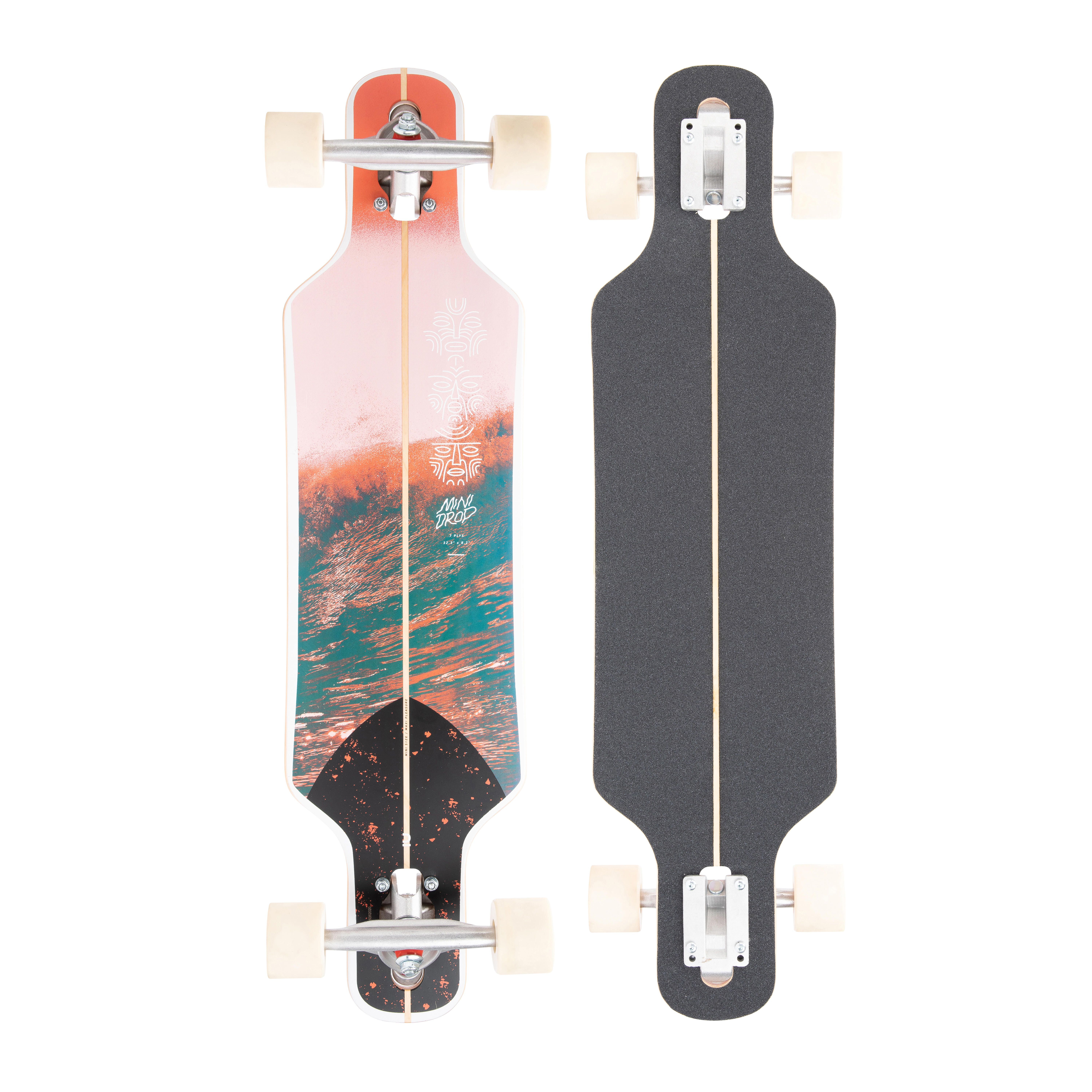 OXELO Longboard 100 Drop Mini Wave EINHEITSGRÃ–SSE