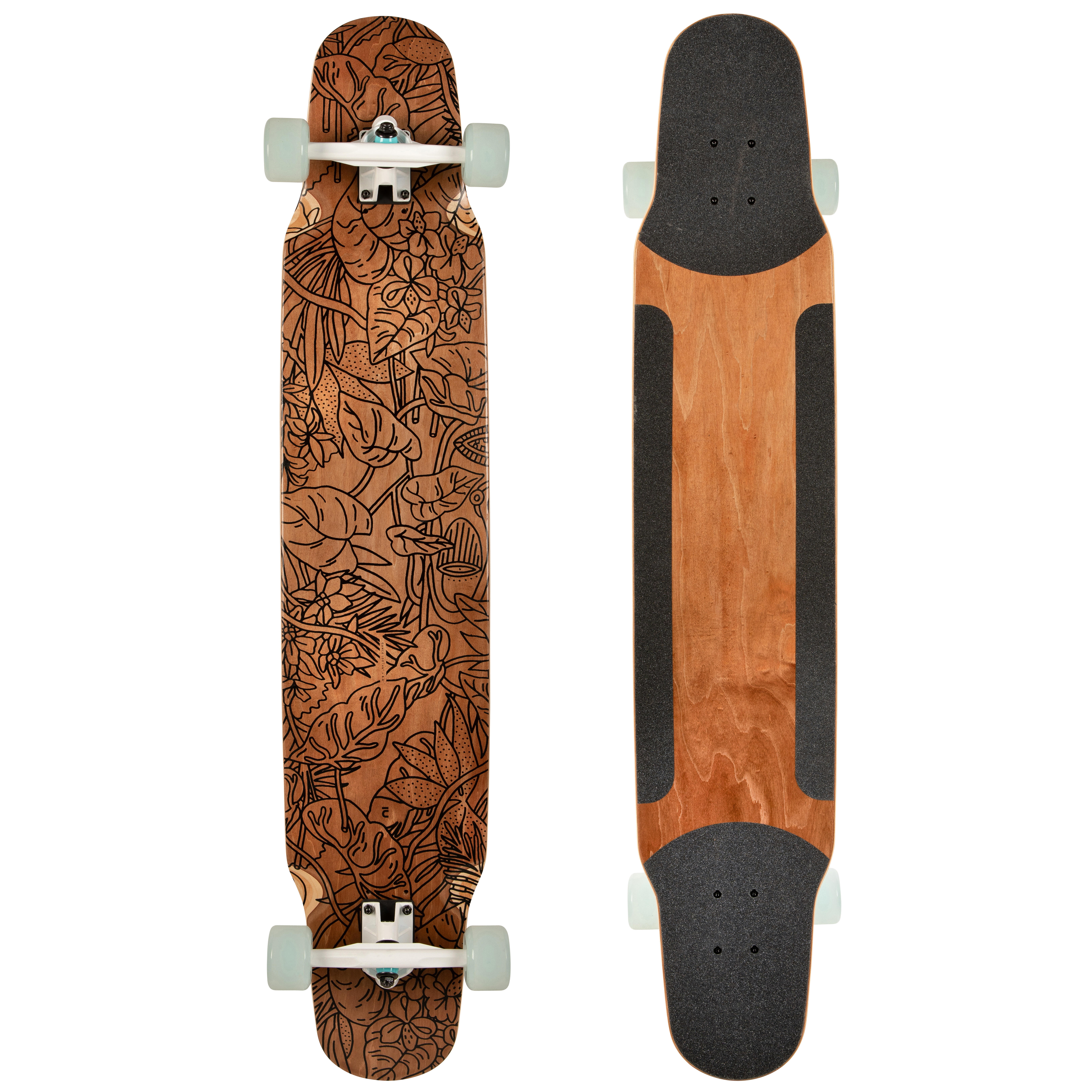 OXELO Longboard Dancing 100 Forest EINHEITSGRÃ–SSE