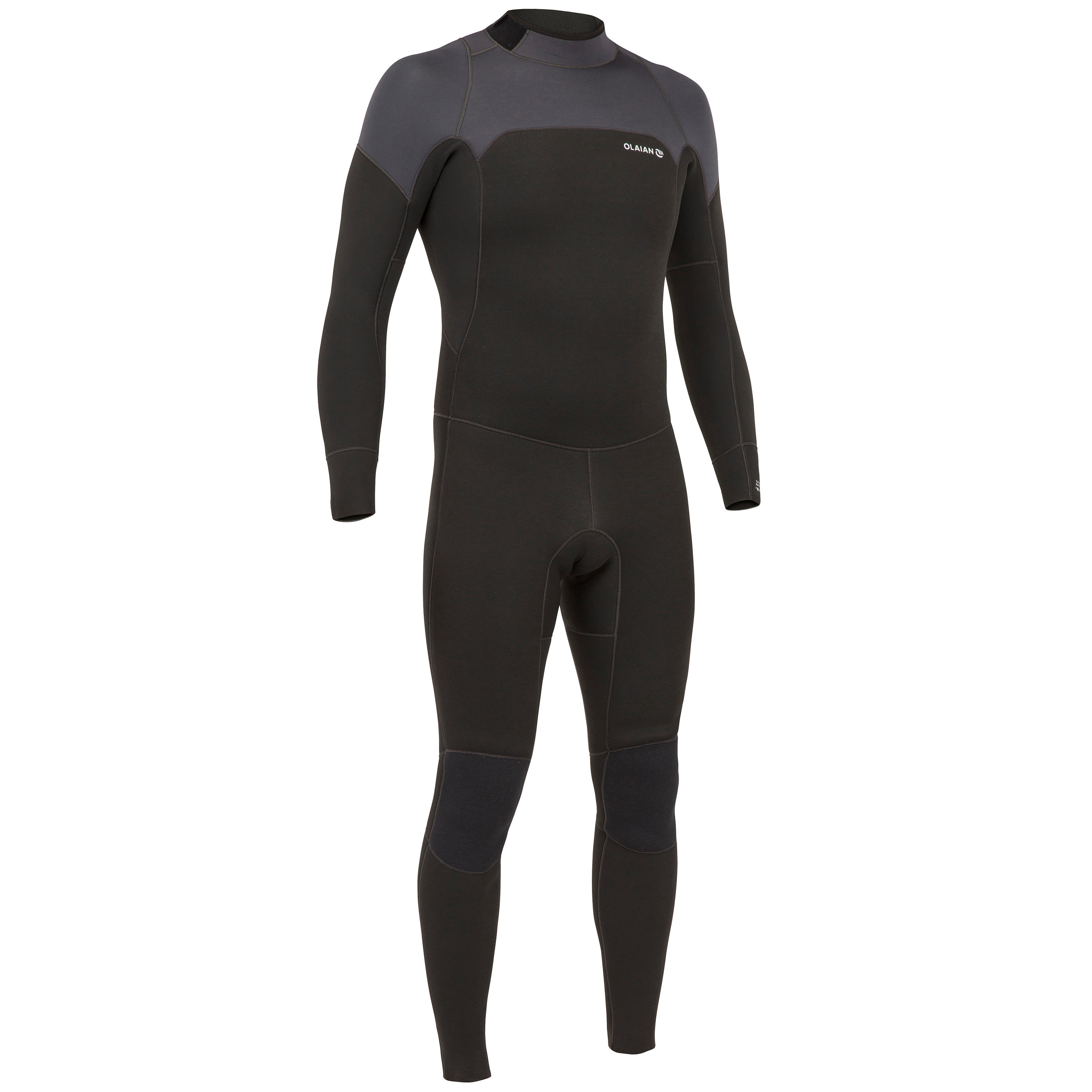 OLAIAN Neoprenanzug 500 Surfen 4/3Â mm Herren schwarz/grau S