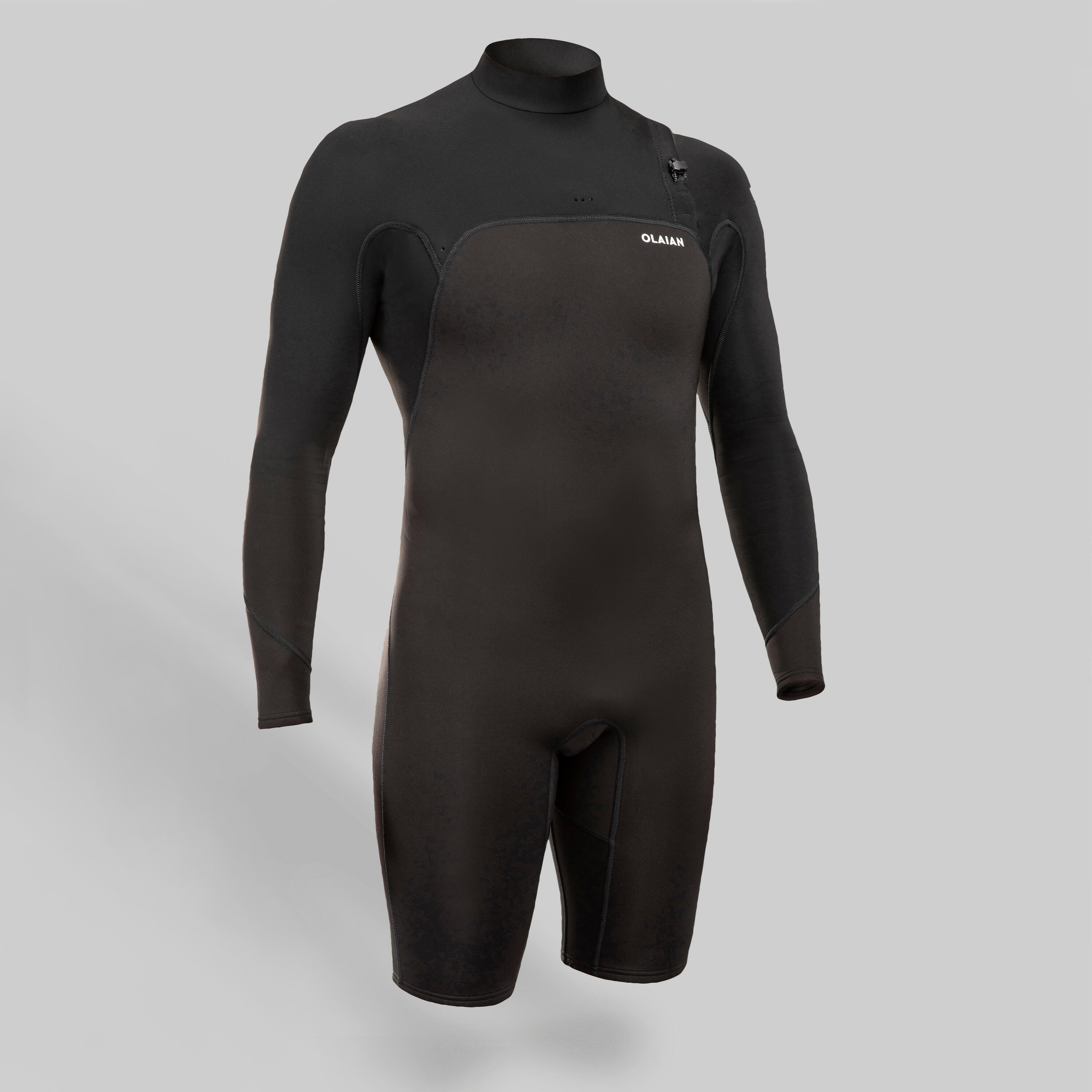 OLAIAN Neoprenanzug Surfen Shorty 900 langarm No Zip Herren schwarz 2XL