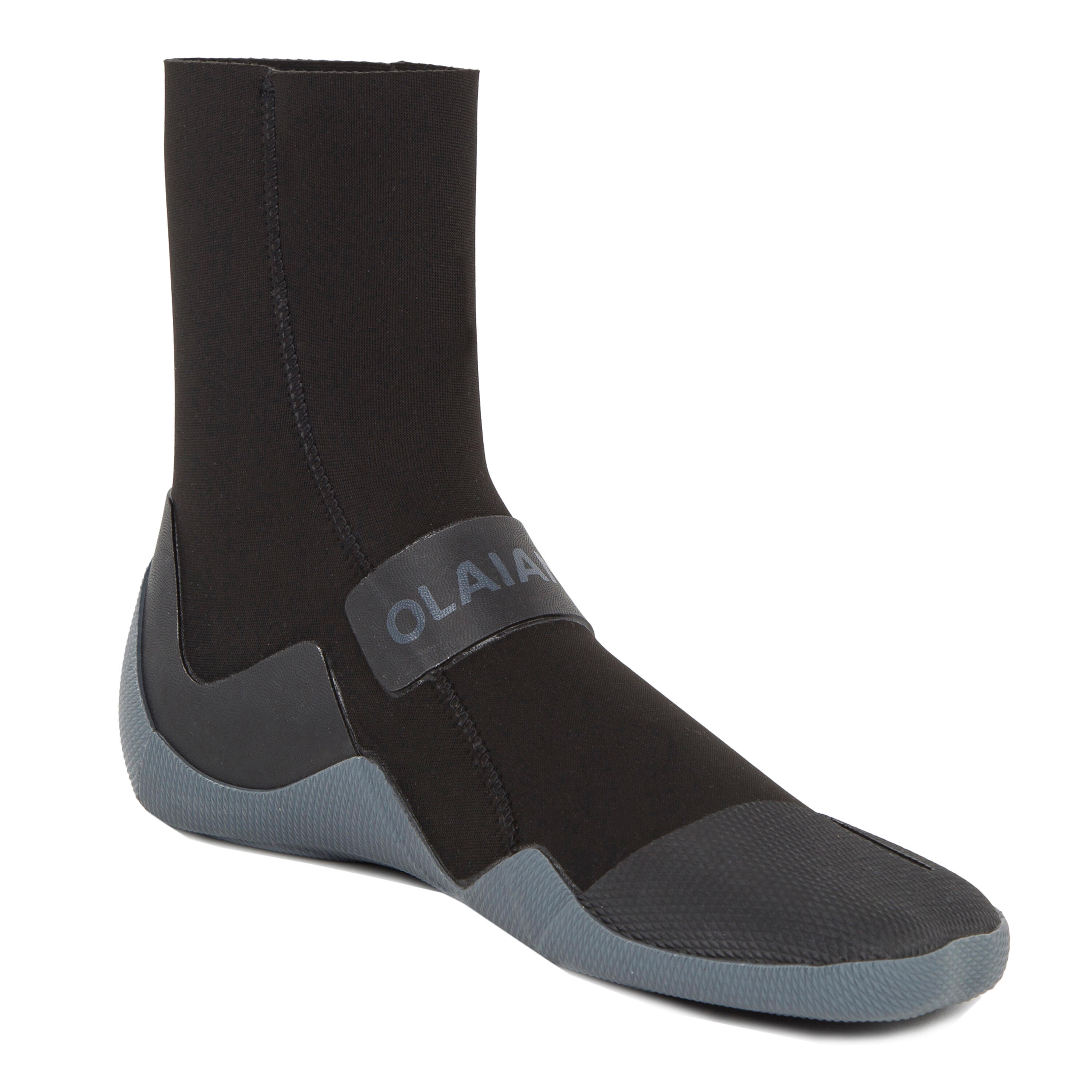 OLAIAN Neoprenschuhe Surfen 500 3 mm hoch schwarz 41