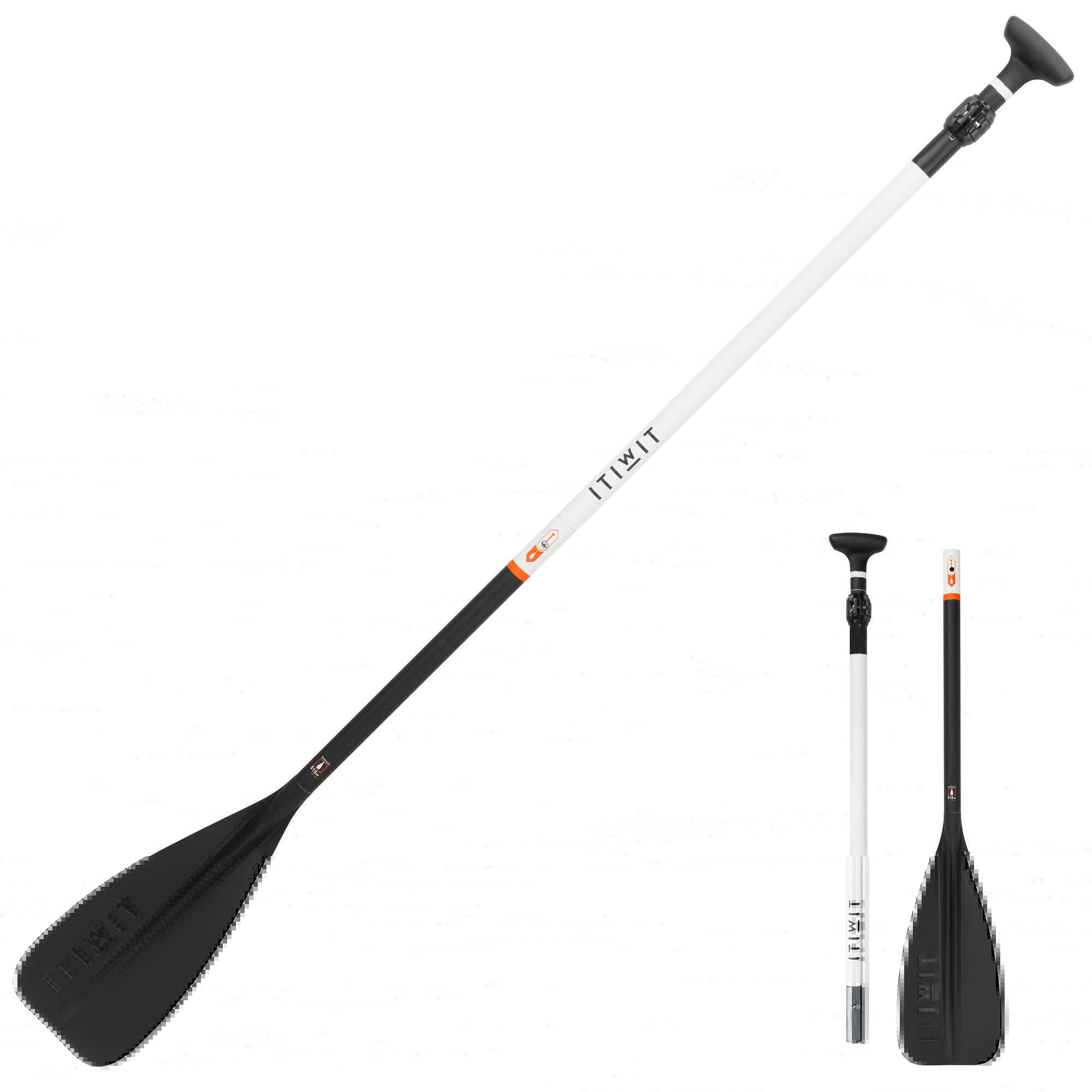 ITIWIT Paddel Stand-Up-Paddle 500 zerlegbar / verstellbar Carbonrohr 150‒190 cm Gr. M