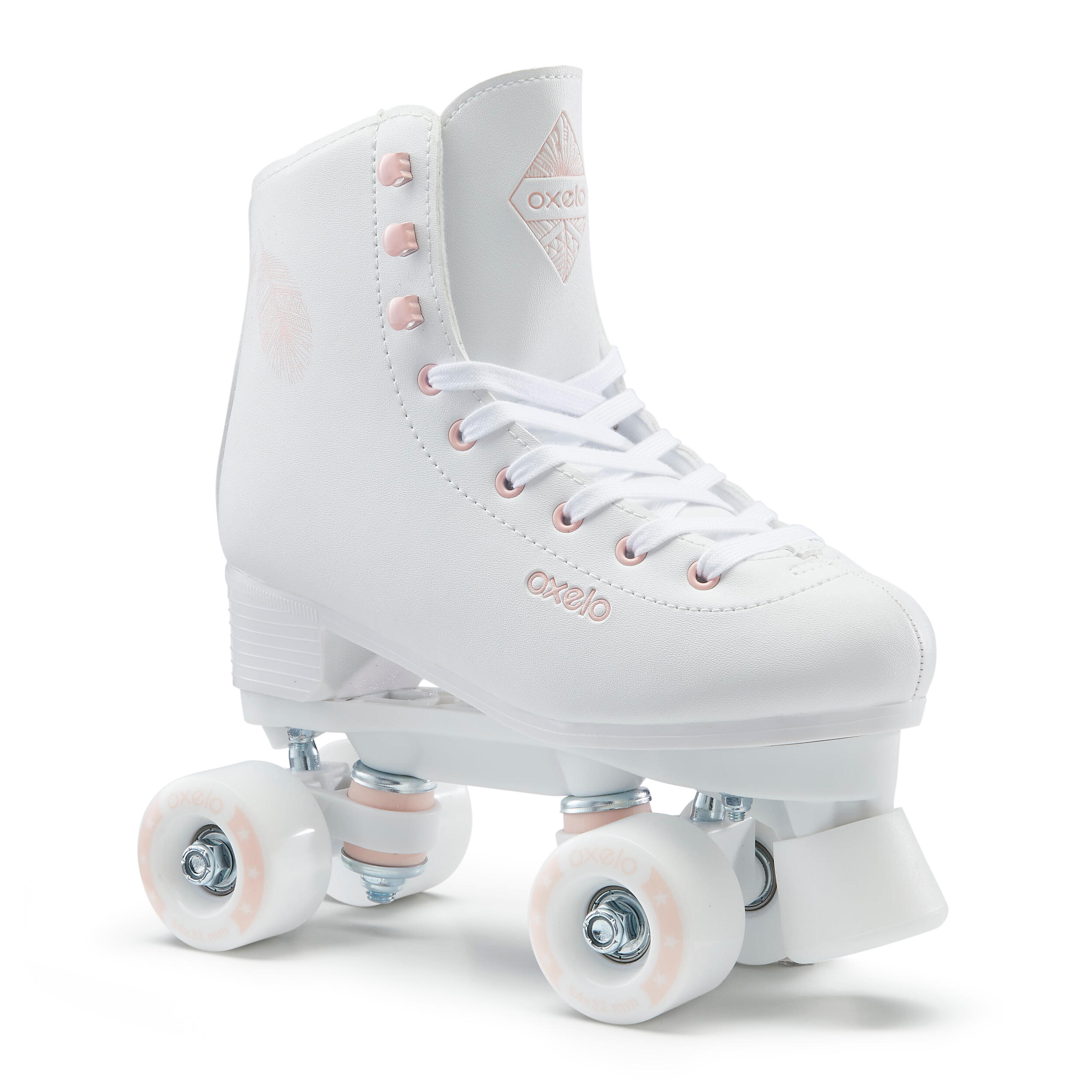 OXELO Rollschuhe Kunstlauf Quad 100 kleine GrÃ¶ÃŸen weiss 28