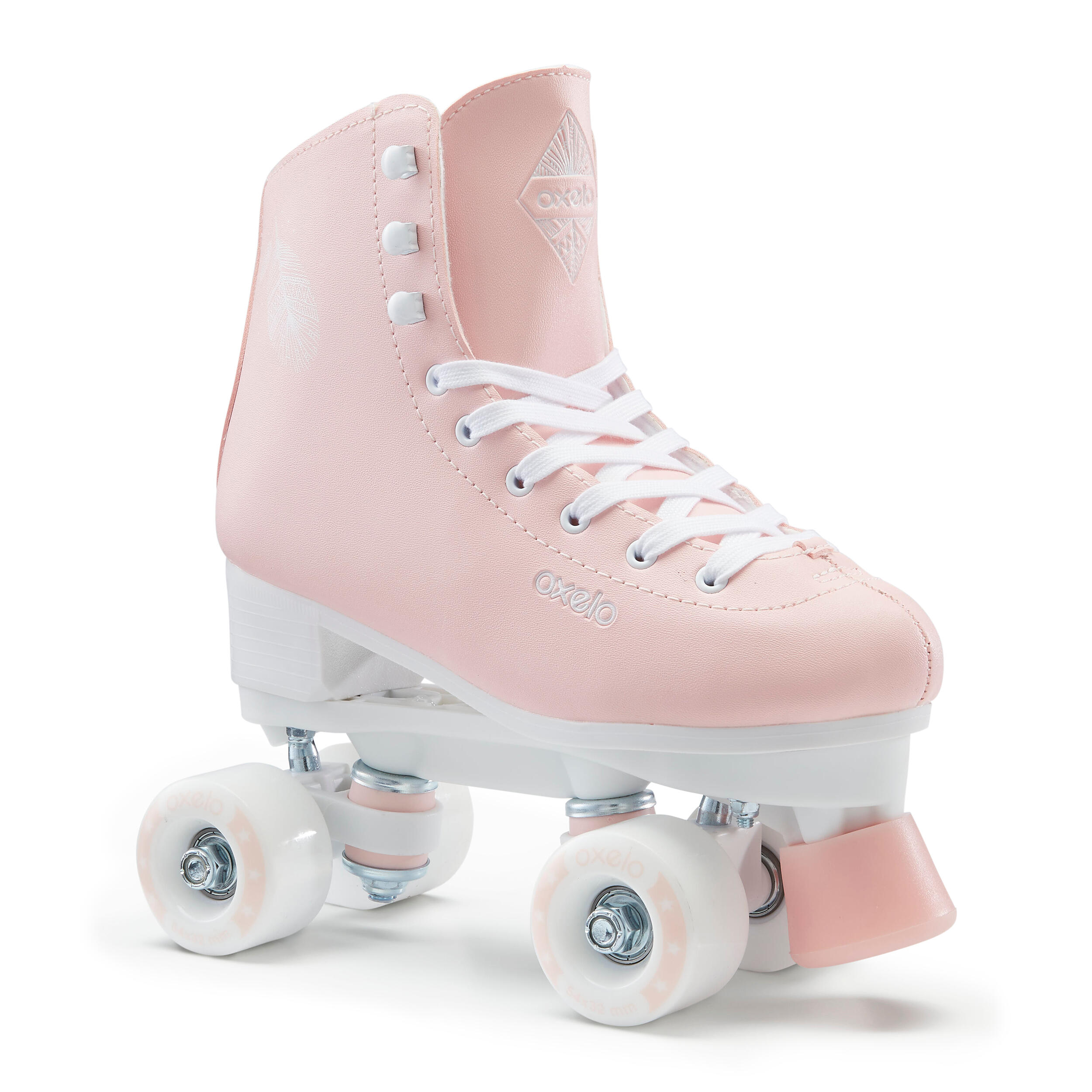 OXELO Rollschuhe Rollerblades Kunstlauf Quad 100 kleine GrÃ¶ÃŸen rosa 31