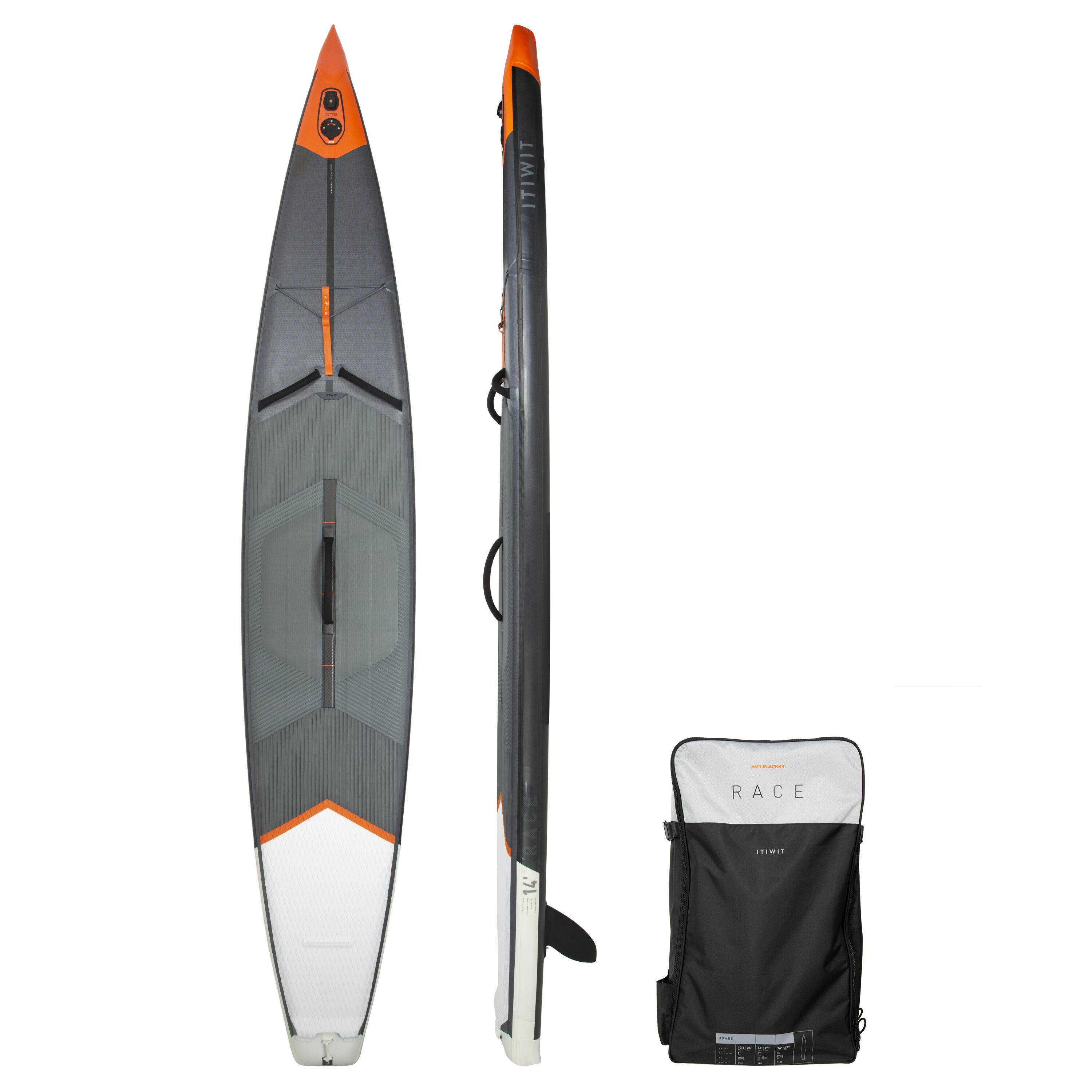 ITIWIT SUP-Board Stand up Paddle aufblasbar | R500 Racing 14'27