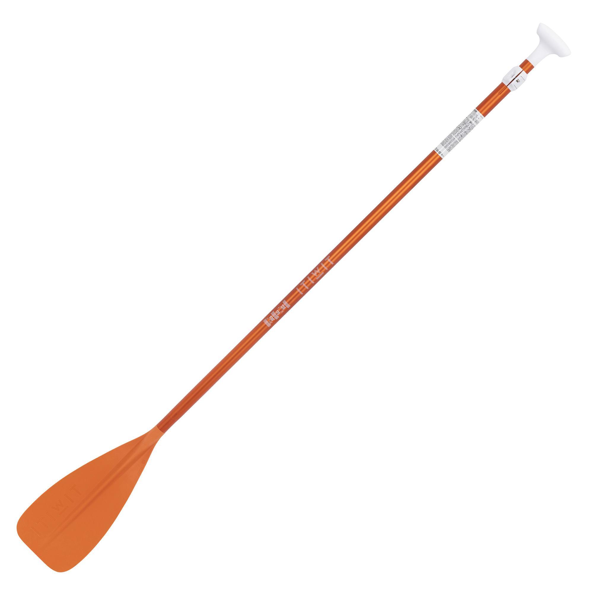 ITIWIT SUP-Paddel Stand Up Paddle 100 verstellbar 170–220 cm 2-teilig orange EINHEITSGRÖSSE
