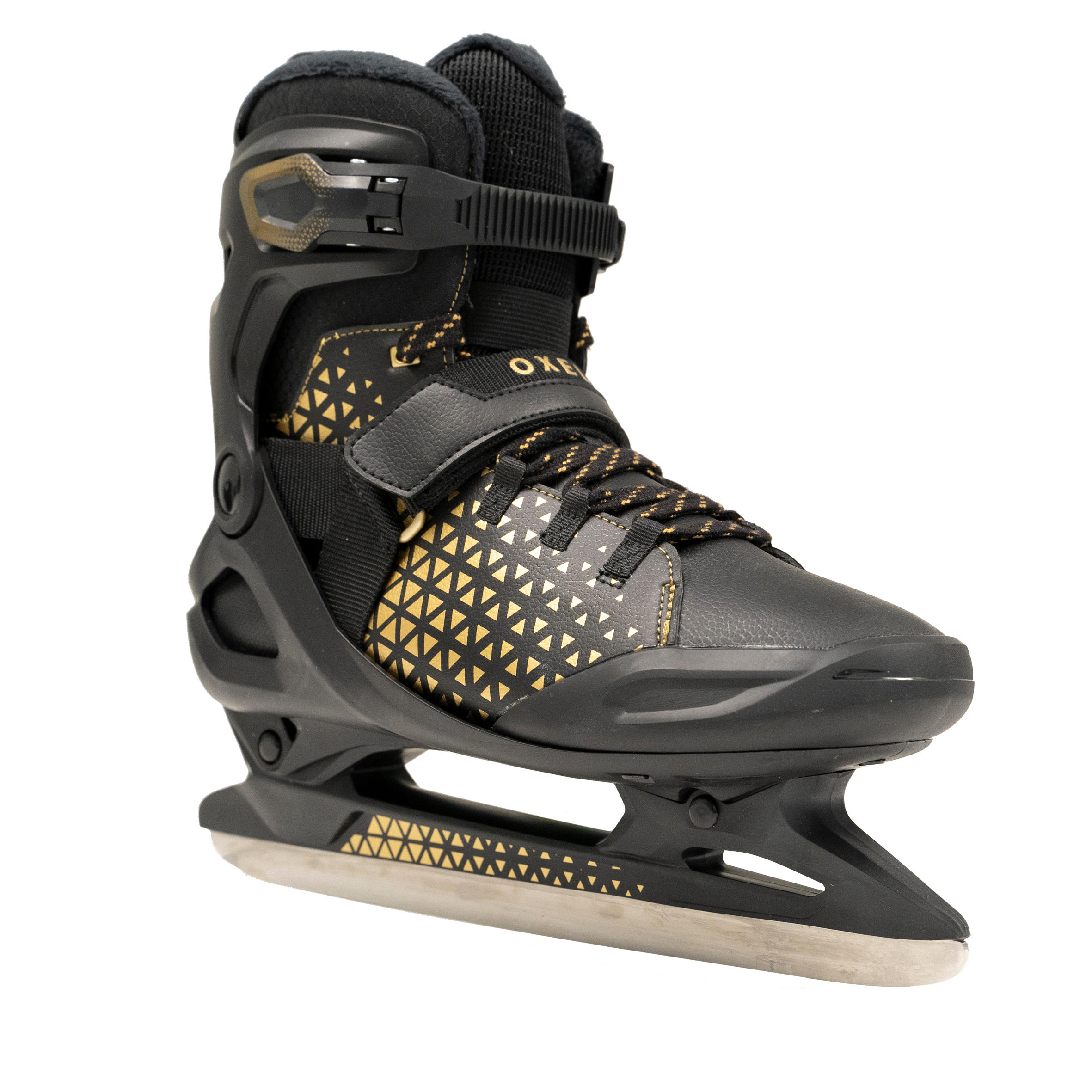 OXELO Schlittschuhe Fit 520 Warm Erwachsene Herren schwarz 38