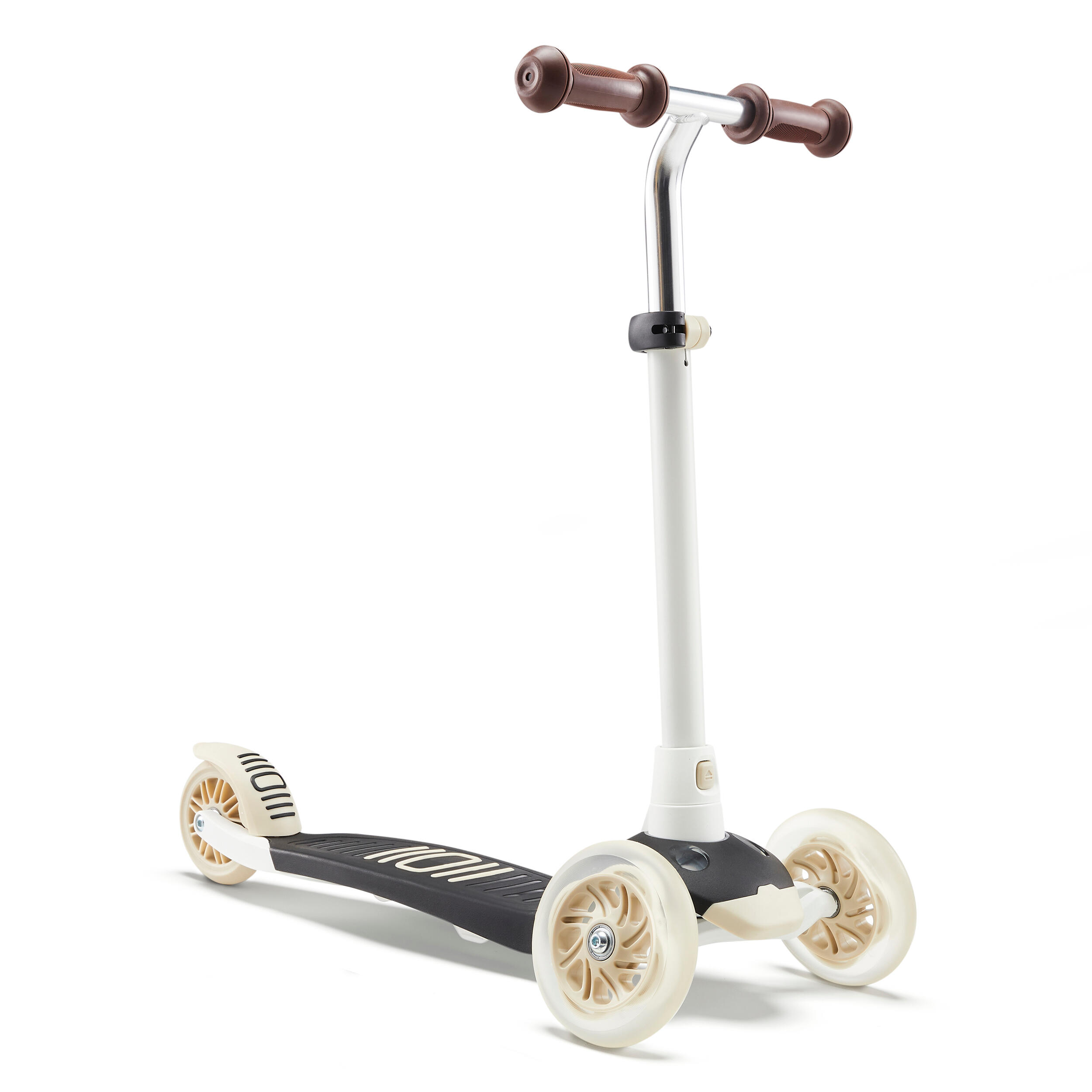 OXELO Scooter 3-Rad B1 500 Kinder schwarz/beige EINHEITSGRÖSSE