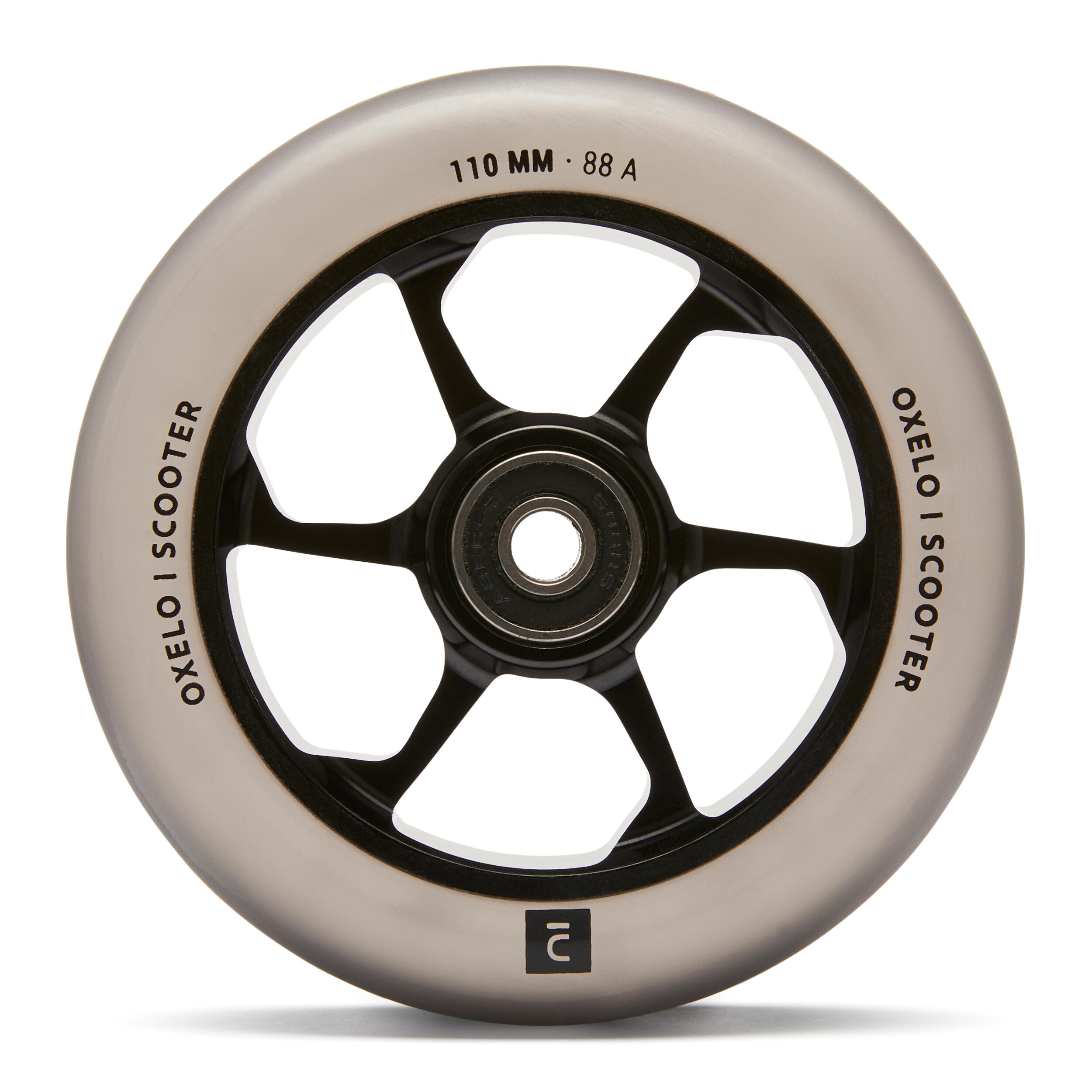 OXELO Scooter-Rolle Alu PU 110mm grau EINHEITSGRÃ–SSE
