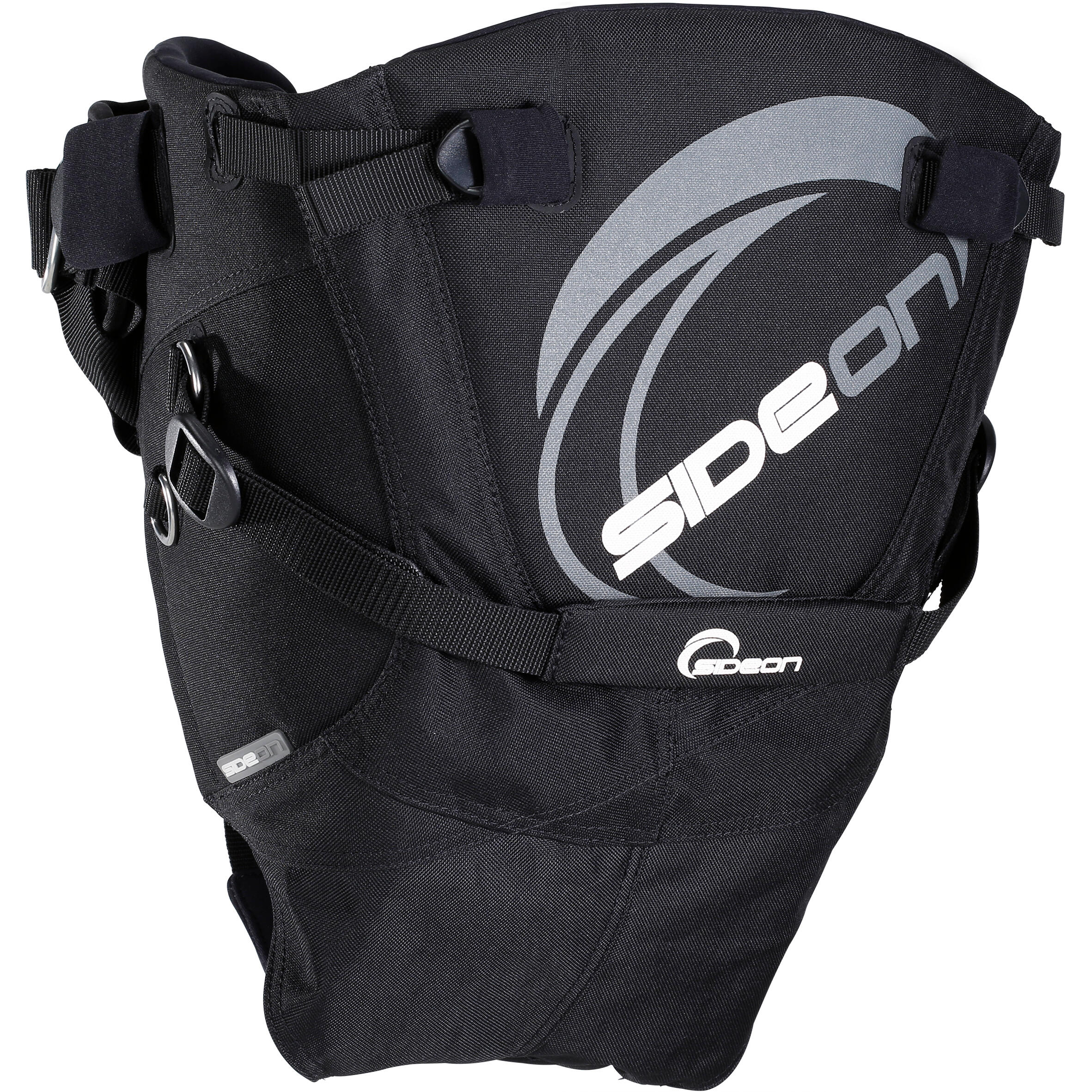 SIDE ON Sitztrapez Kitesurf schwarz 2XS