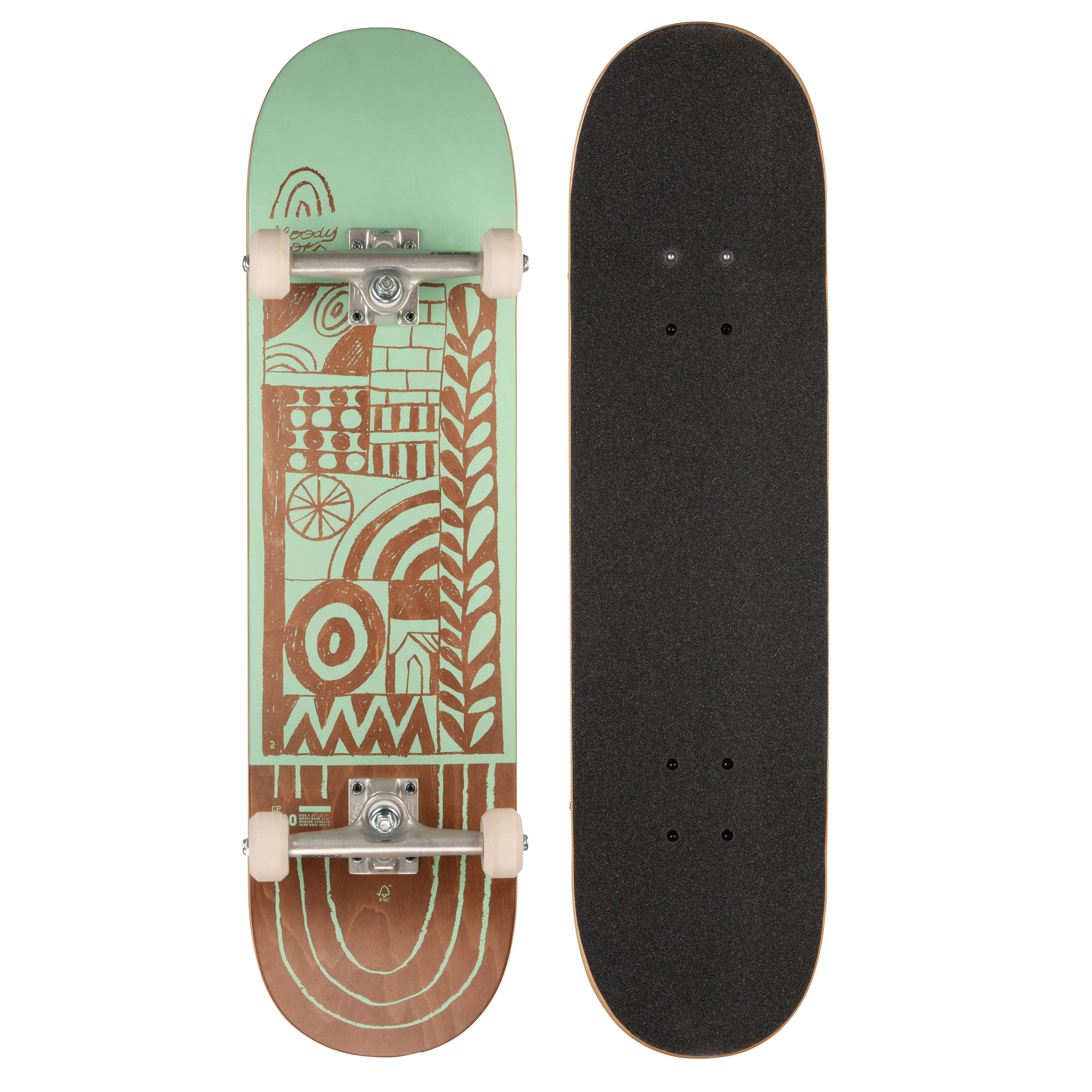 OXELO Skateboard CP500 Fury 8,25