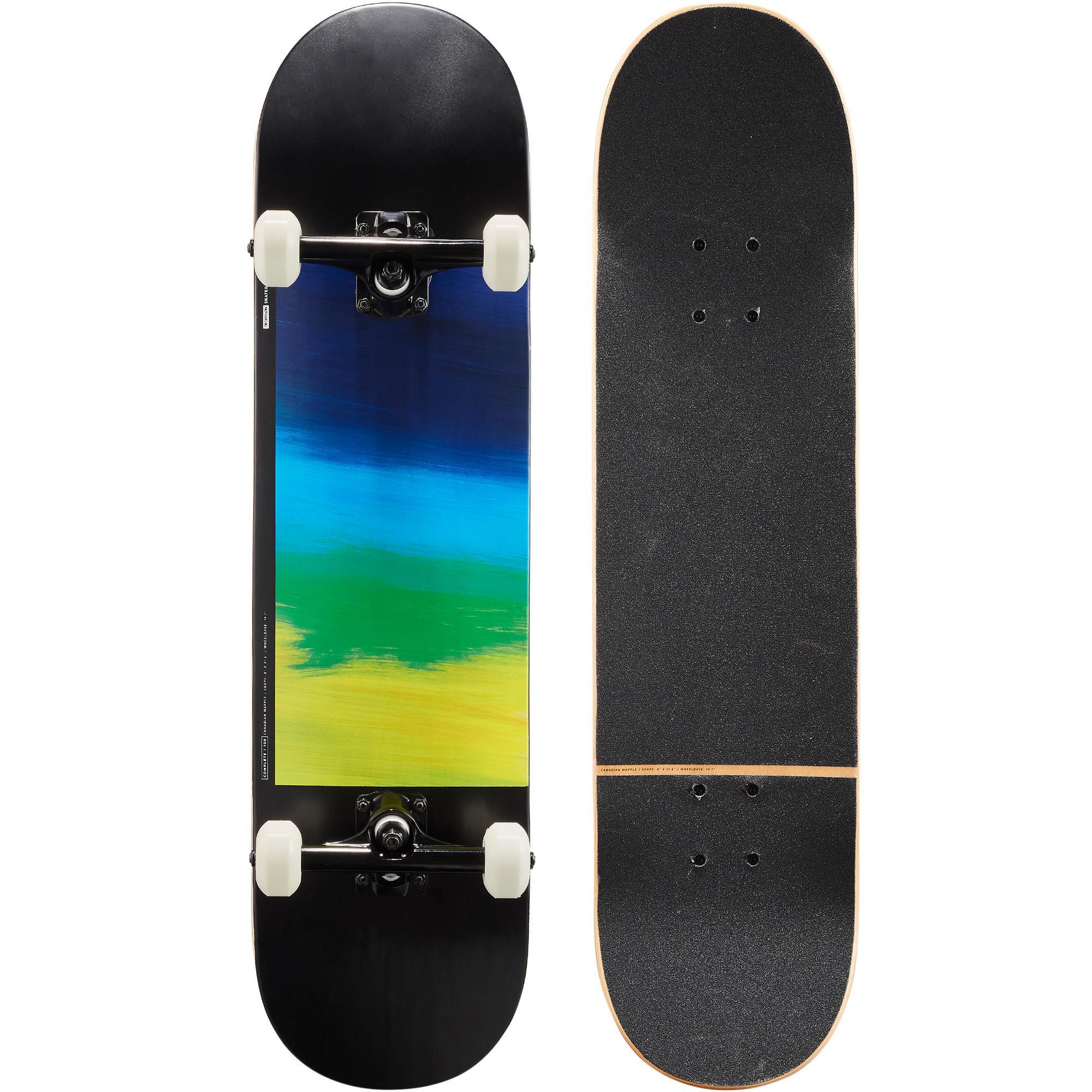OXELO Skateboard Complete 100 Gradiant Parrot EINHEITSGRÃ–SSE