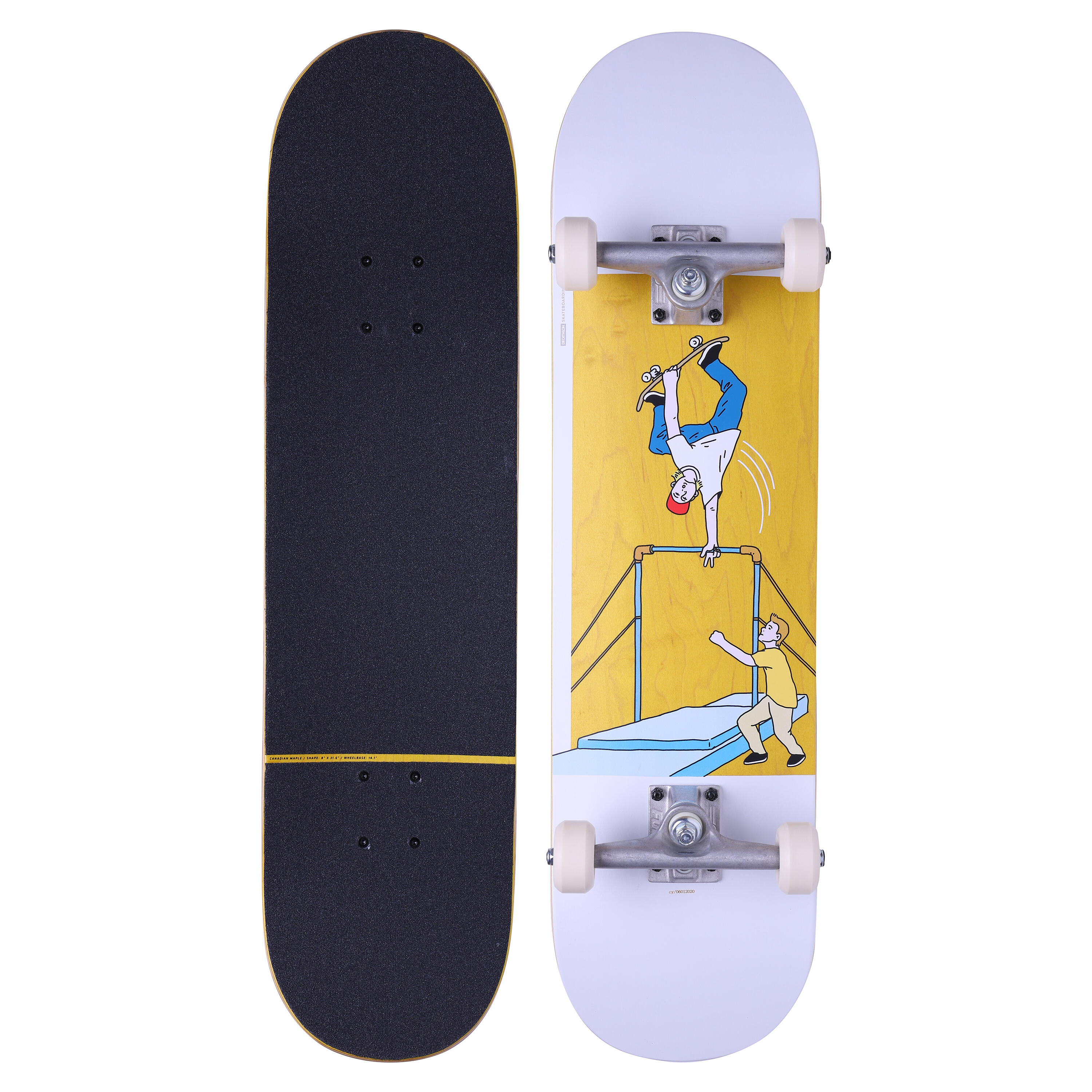 OXELO Skateboard Complete 500 Bruce 8 EINHEITSGRÃ–SSE