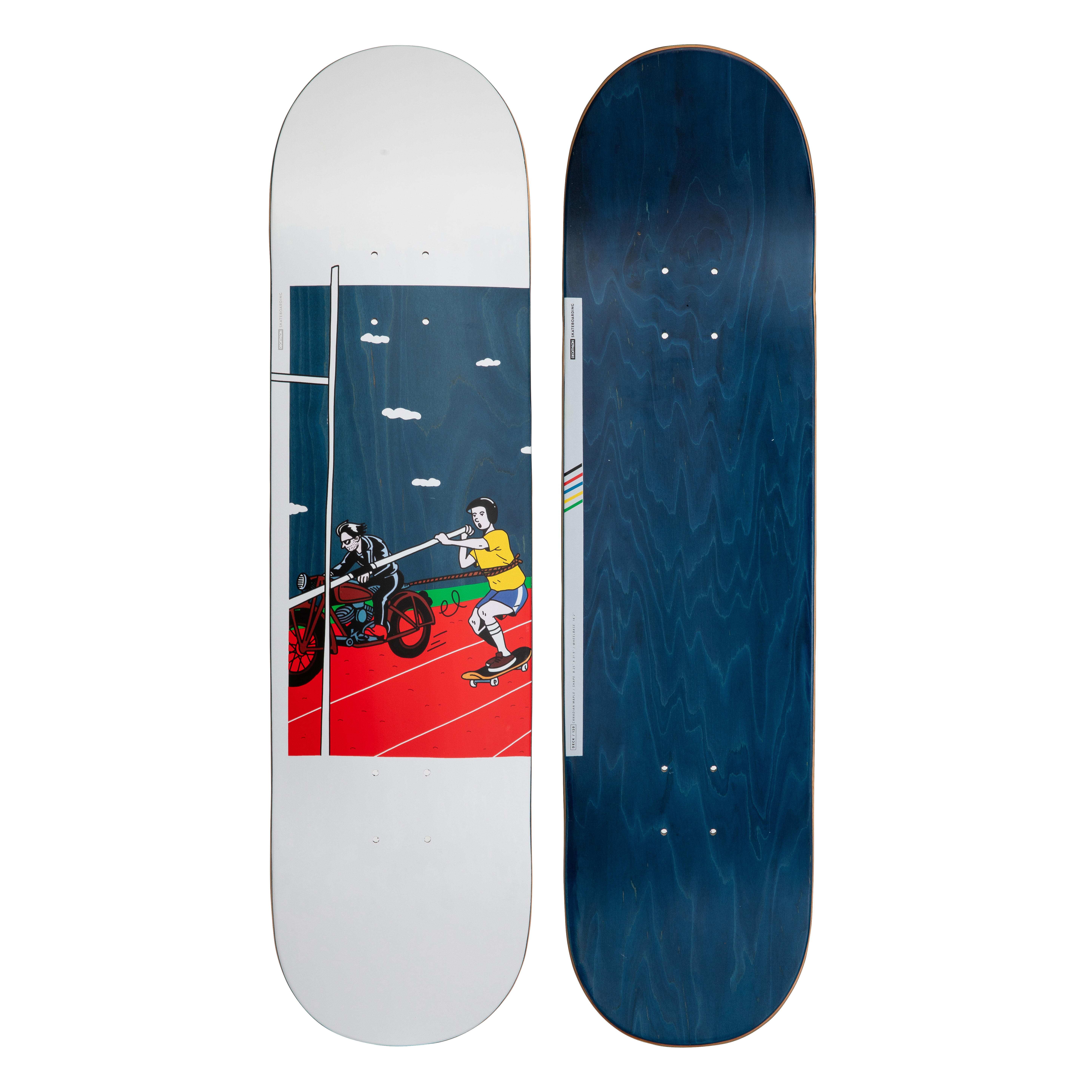 OXELO Skateboard-Deck 120 Bruce 8.25