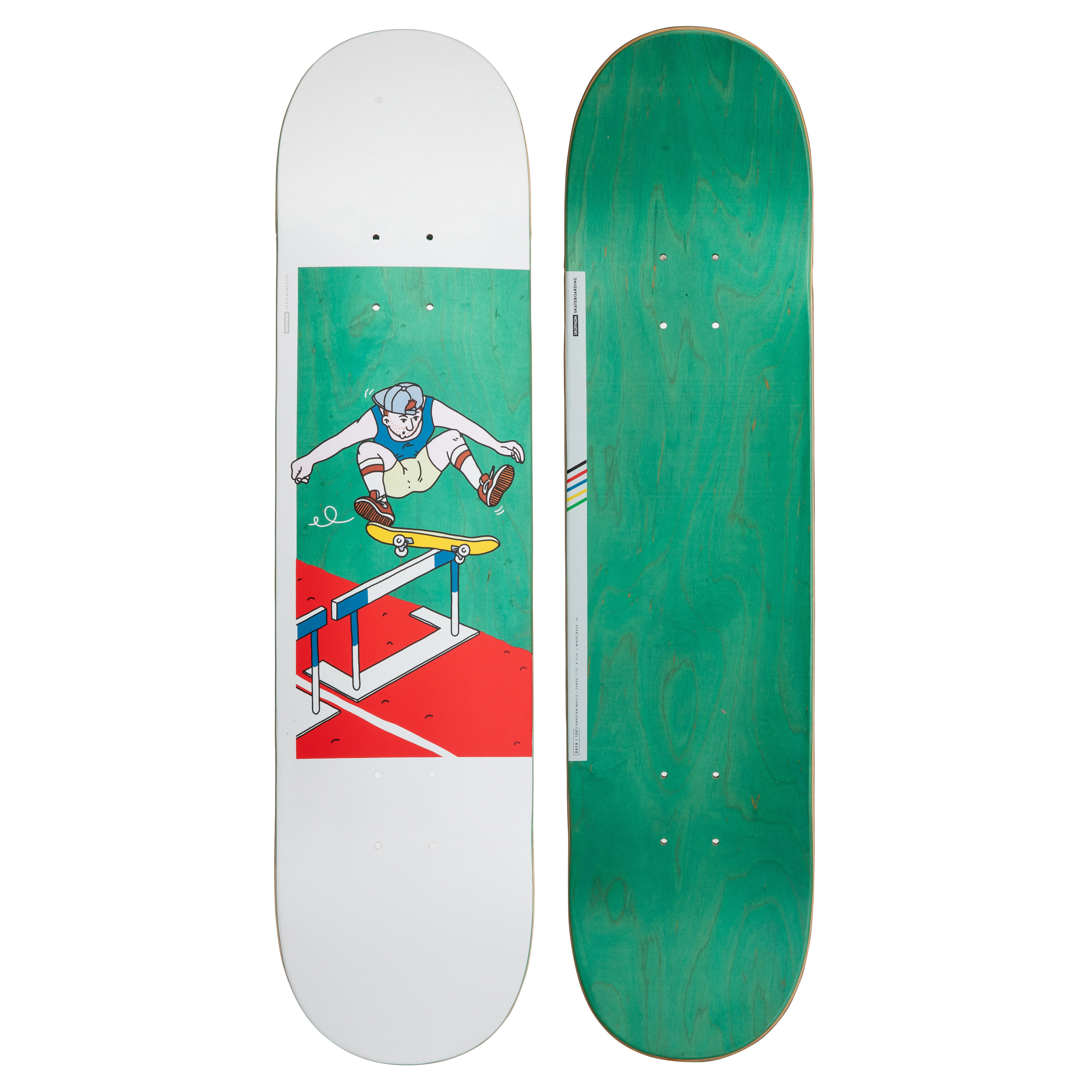 OXELO Skateboard-Deck 120 Bruce Größe 7.75