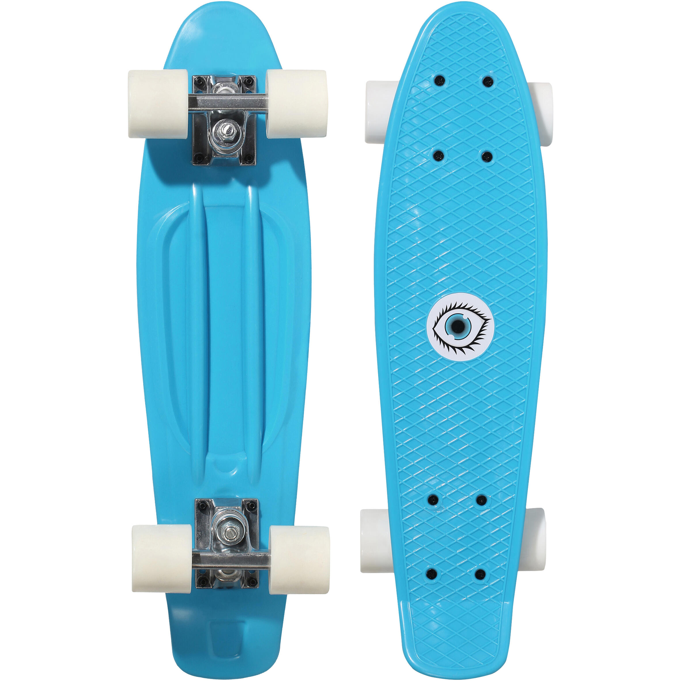 OXELO Skateboard Mini Play 500 Kunststoff Kinder blau EINHEITSGRÖSSE