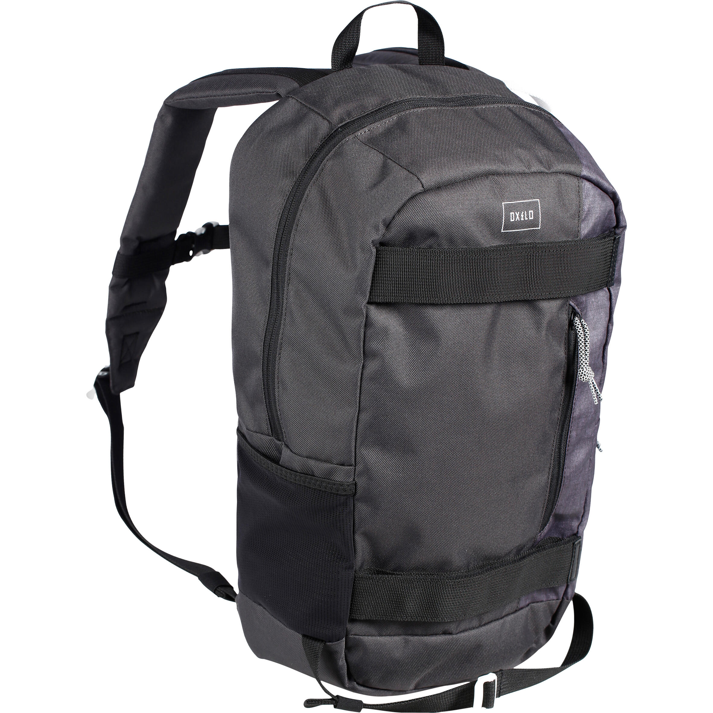 OXELO Skater-Rucksack Mid 23L schwarz-meliert EINHEITSGRÃ–SSE